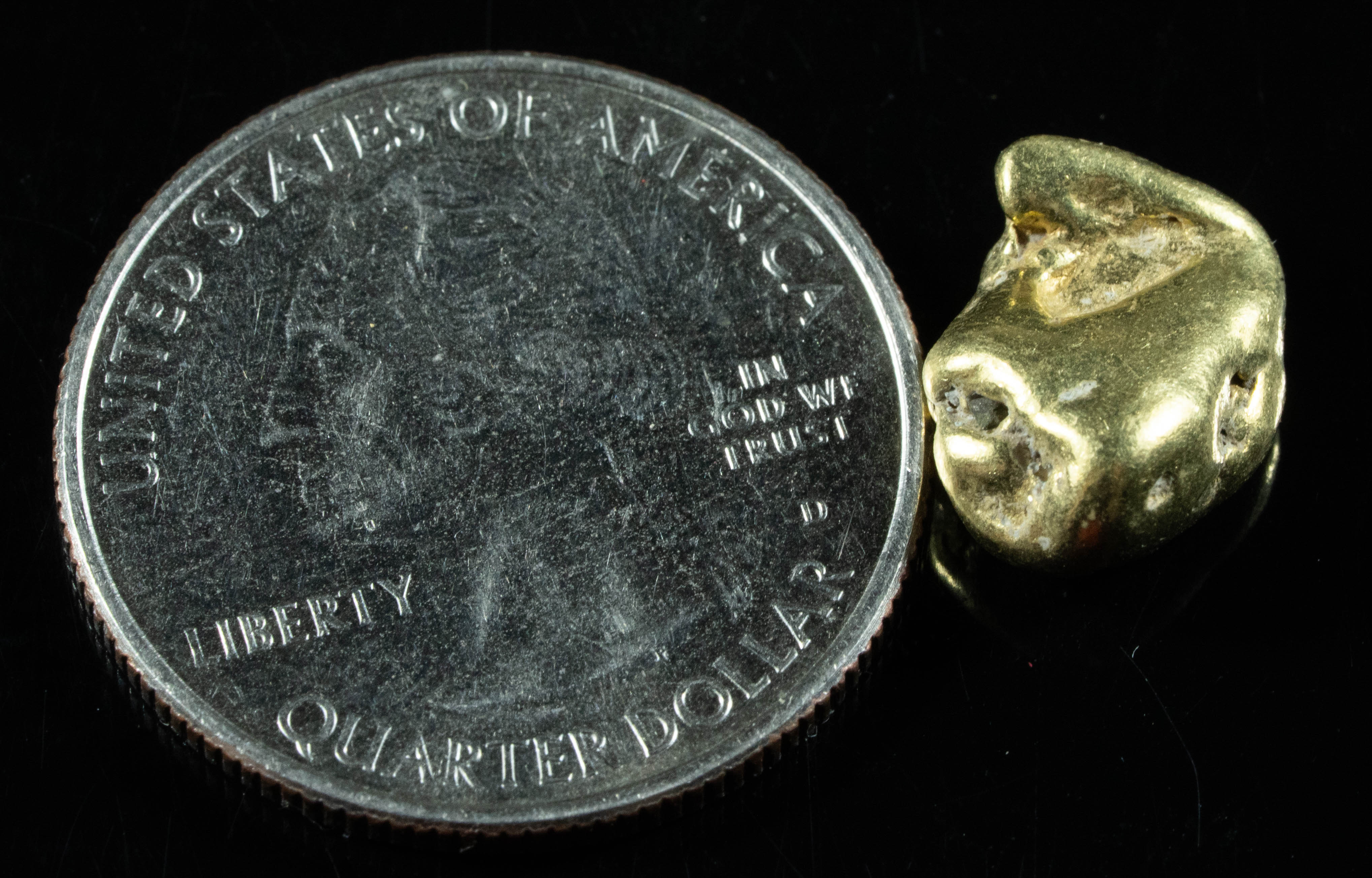 #236 BC Natural Gold Nugget 4.52 Grams Genuine