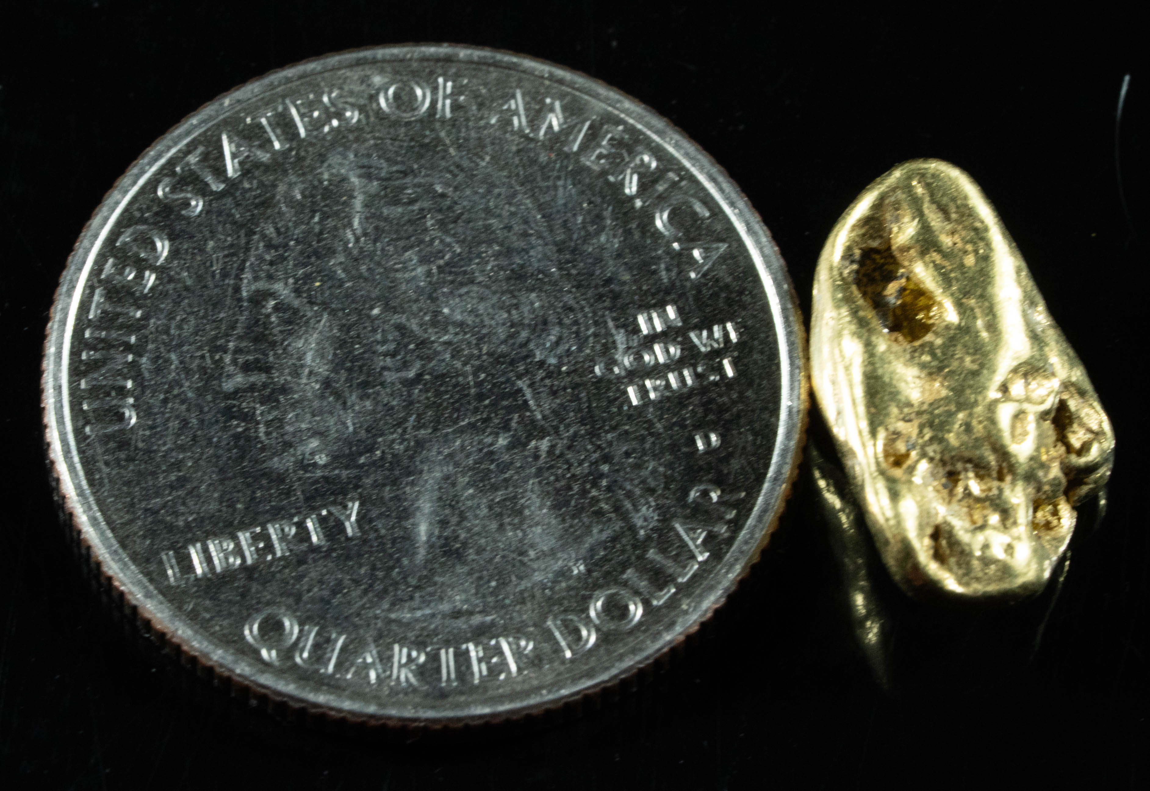 #248 BC Natural Gold Nugget 4.15 Grams Genuine