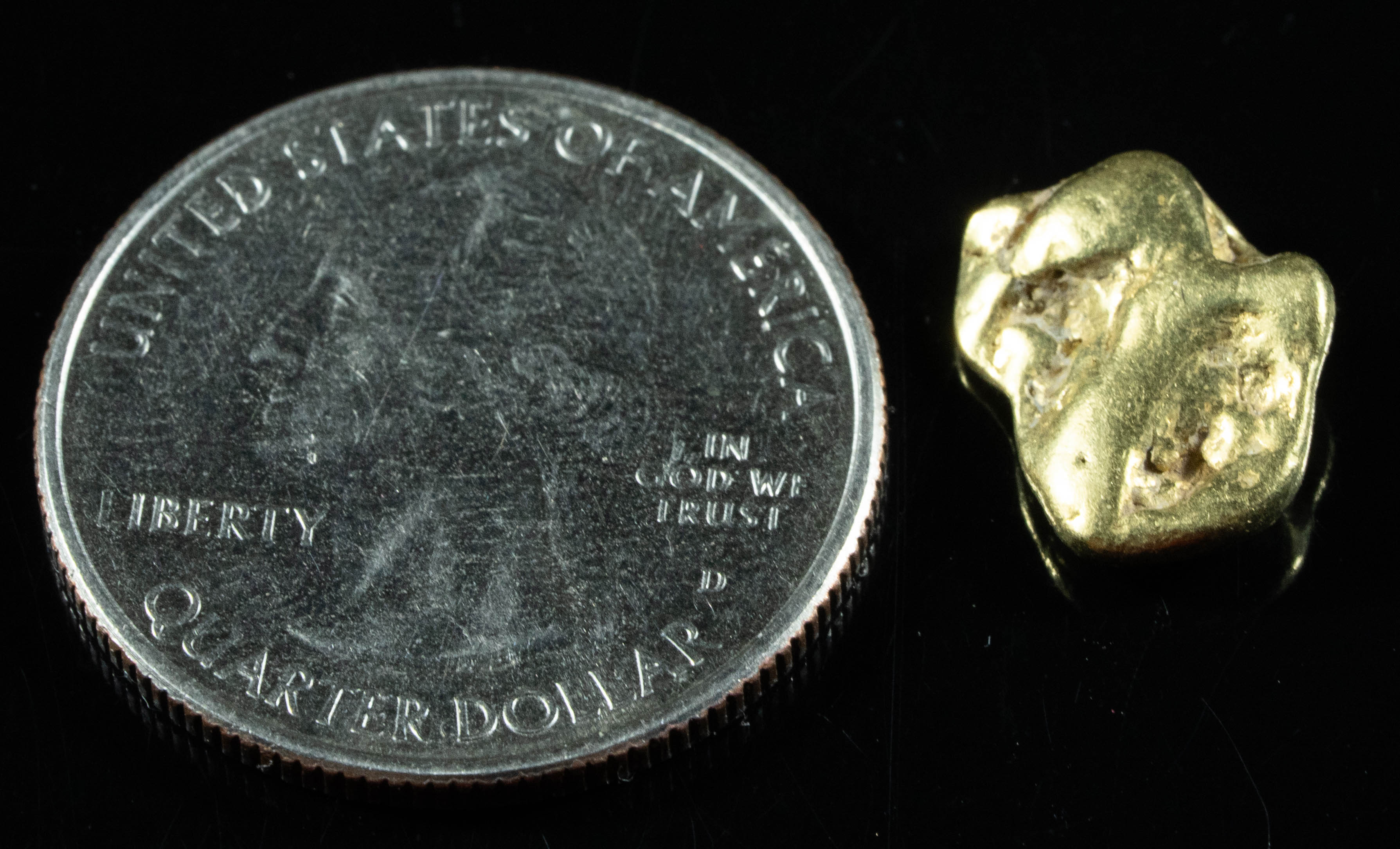 #250 BC Natural Gold Nugget 2.93 Grams Genuine