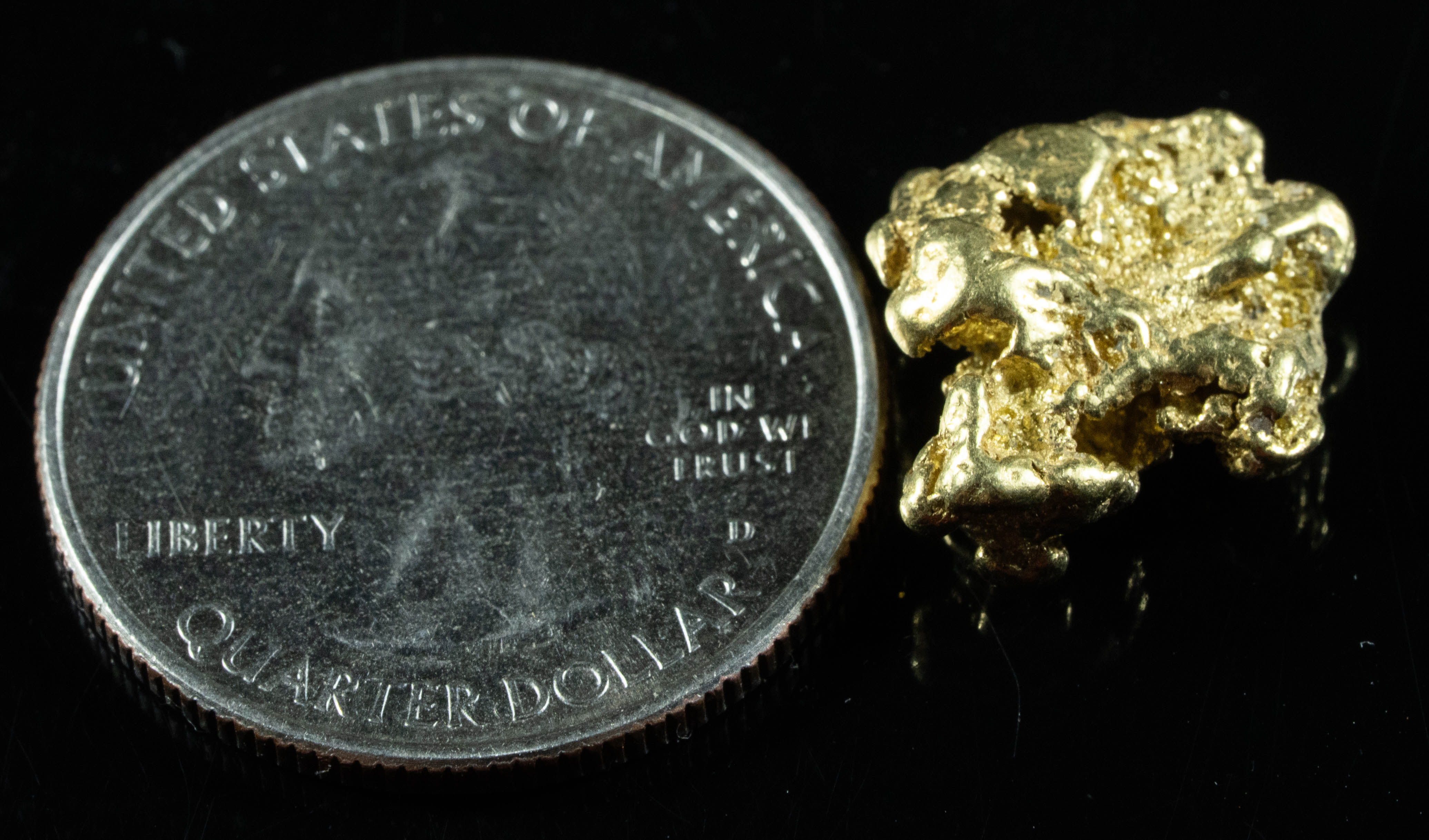 #260 BC Natural Gold Nugget 4.38 Grams Genuine