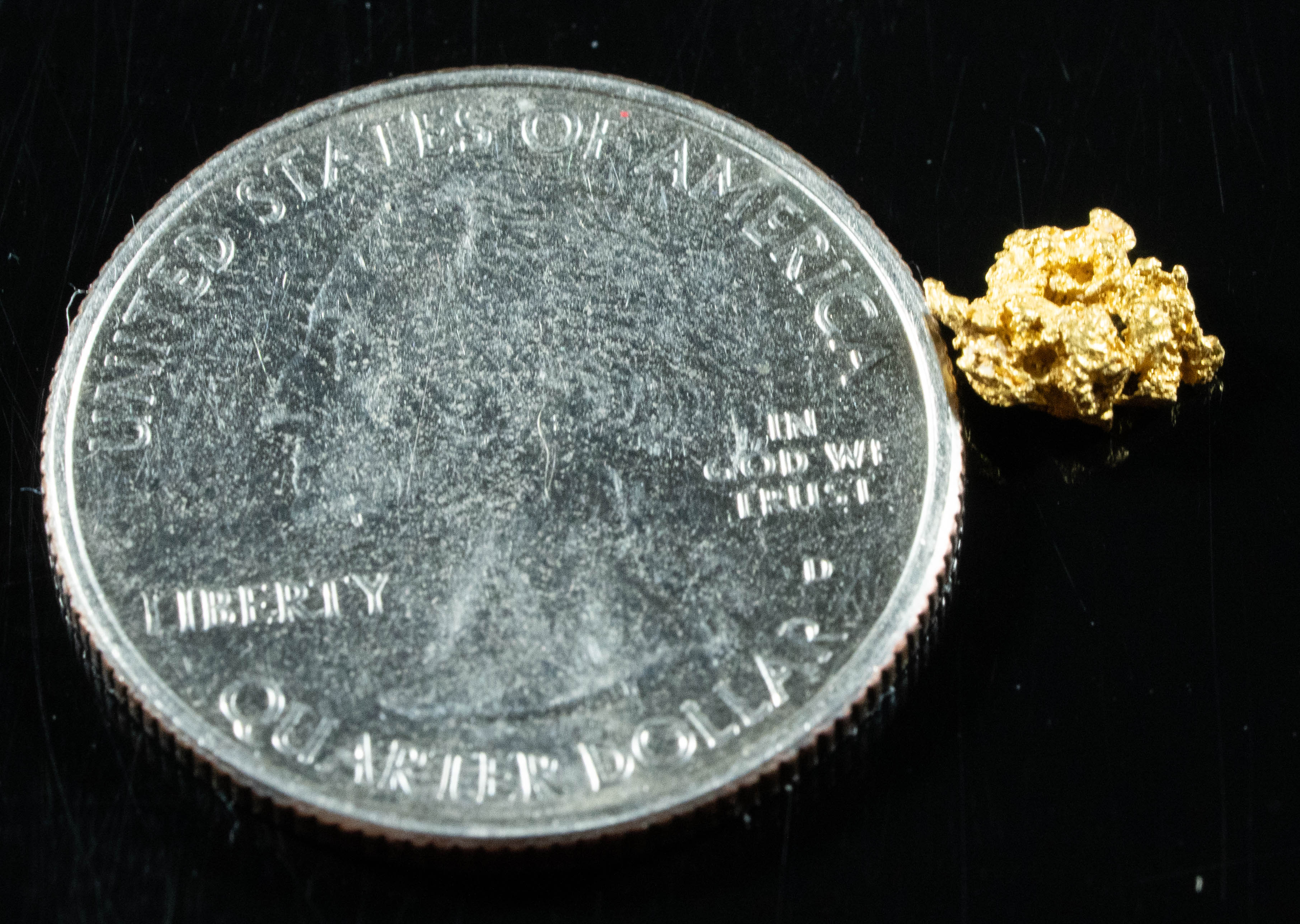 #741 Natural Gold Nugget Australian .50 Grams Genuine