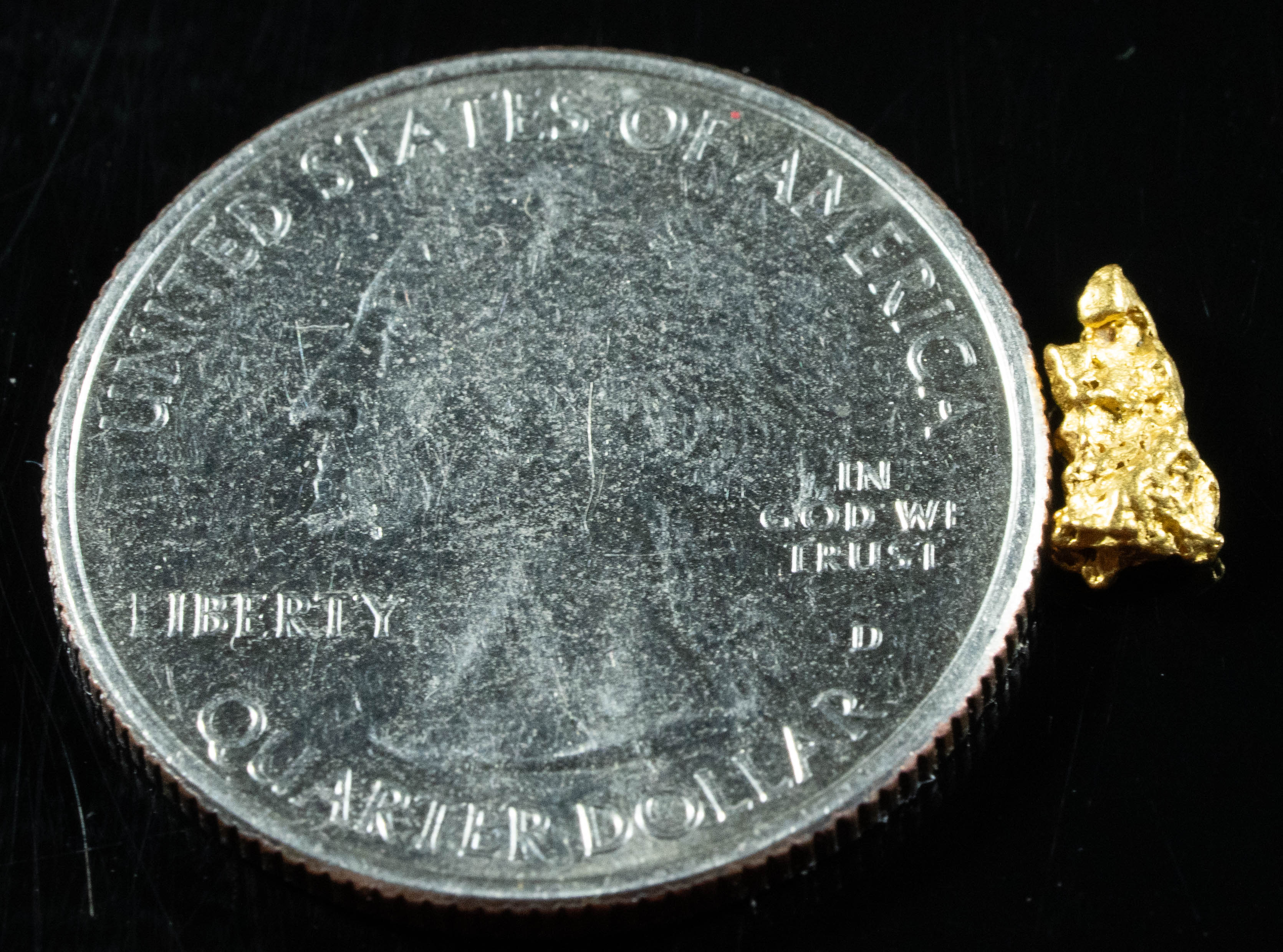 #745 Natural Gold Nugget Australian .38 Grams Genuine