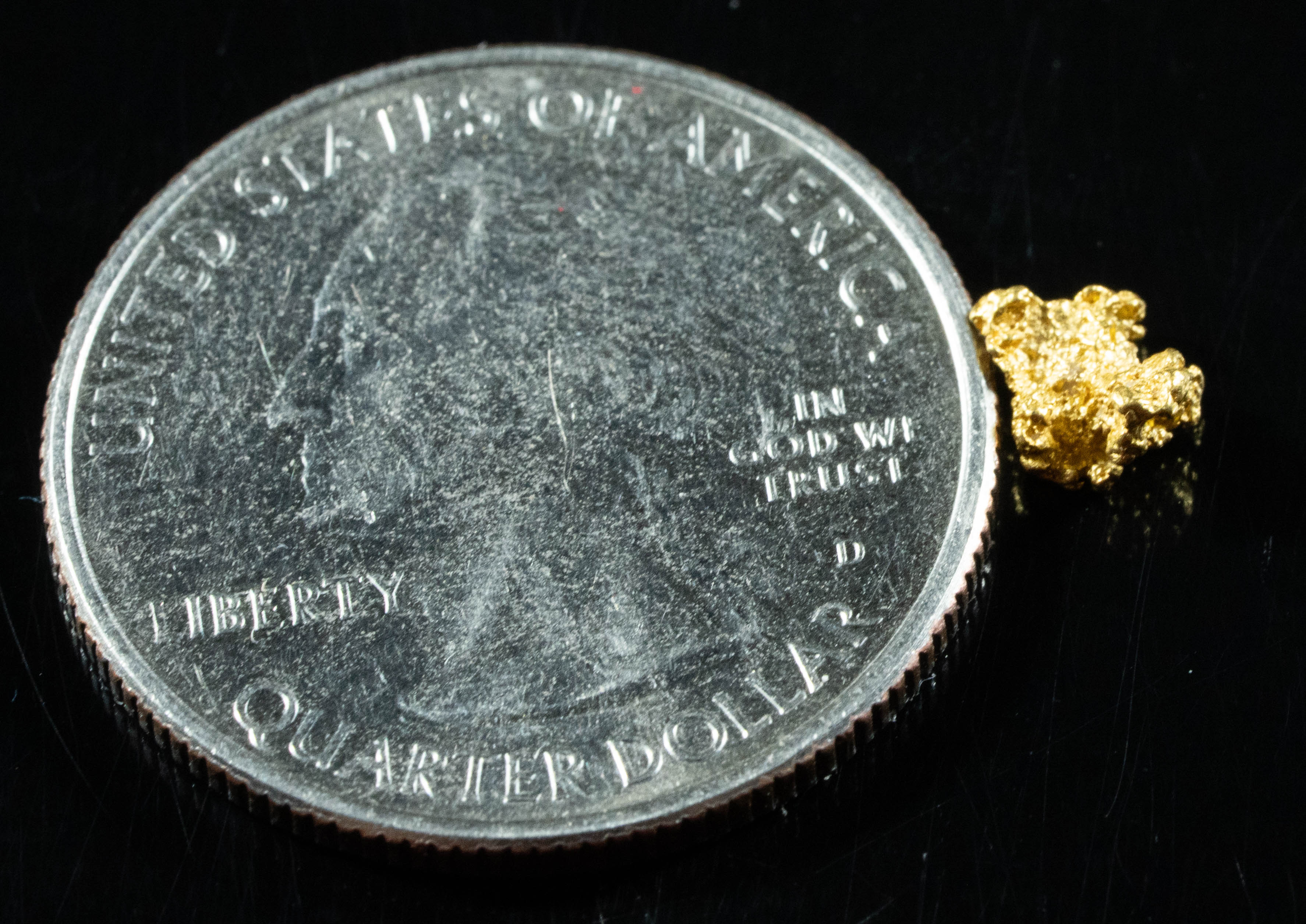 #756 Natural Gold Nugget Australian .36 Grams Genuine