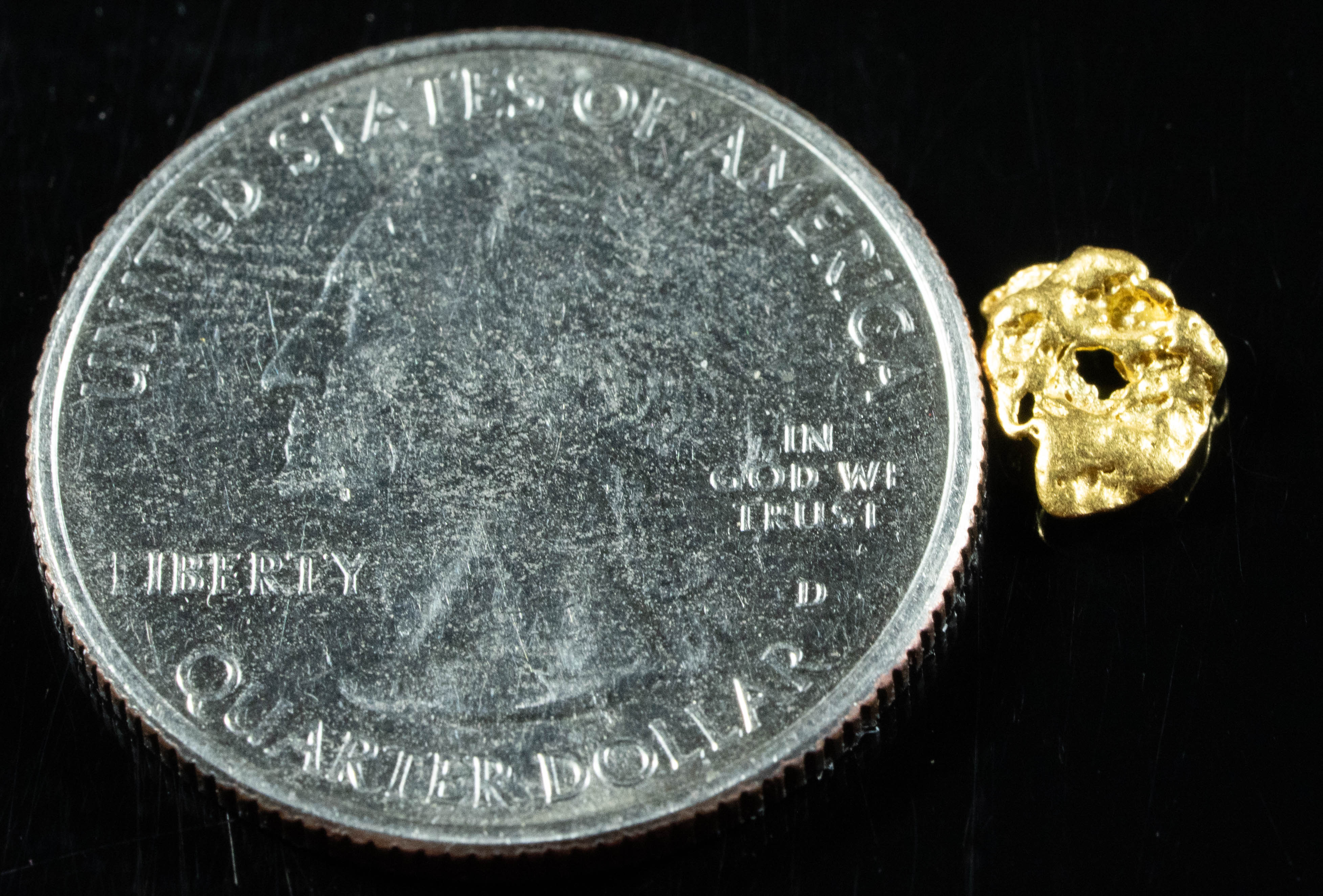 #787 Natural Gold Nugget Australian .42 Grams Genuine