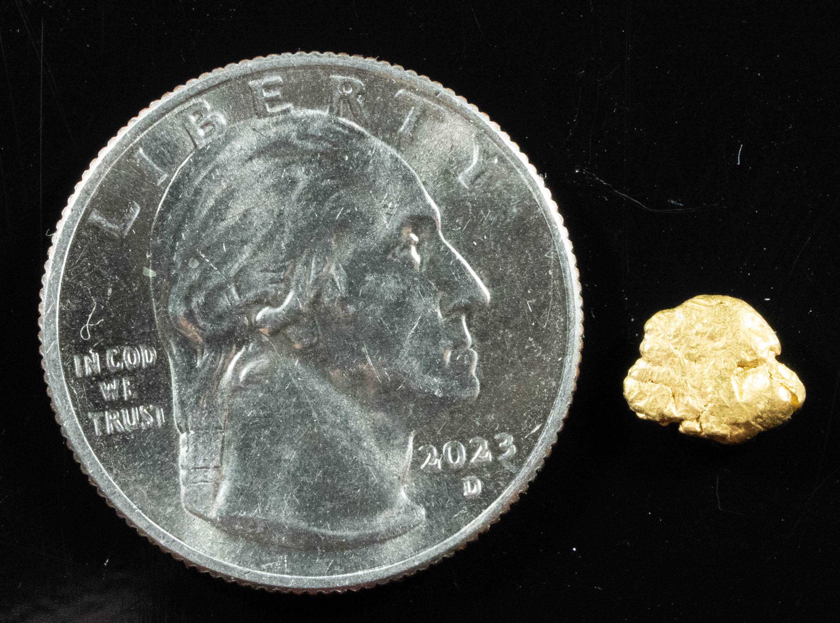 #114 Alaskan BC Natural Gold Nugget .79 Grams Genuine