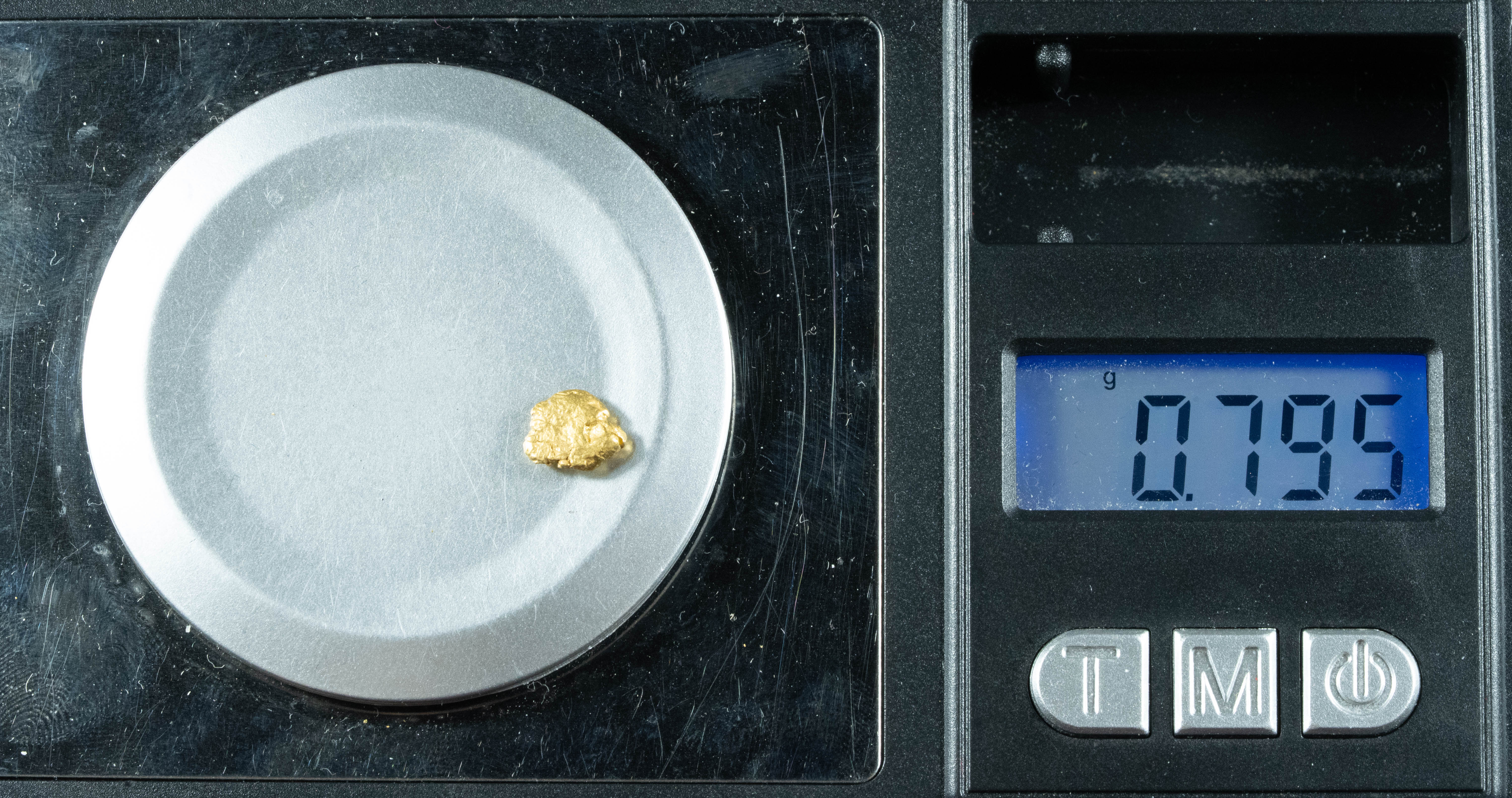 #114 Alaskan BC Natural Gold Nugget .79 Grams Genuine
