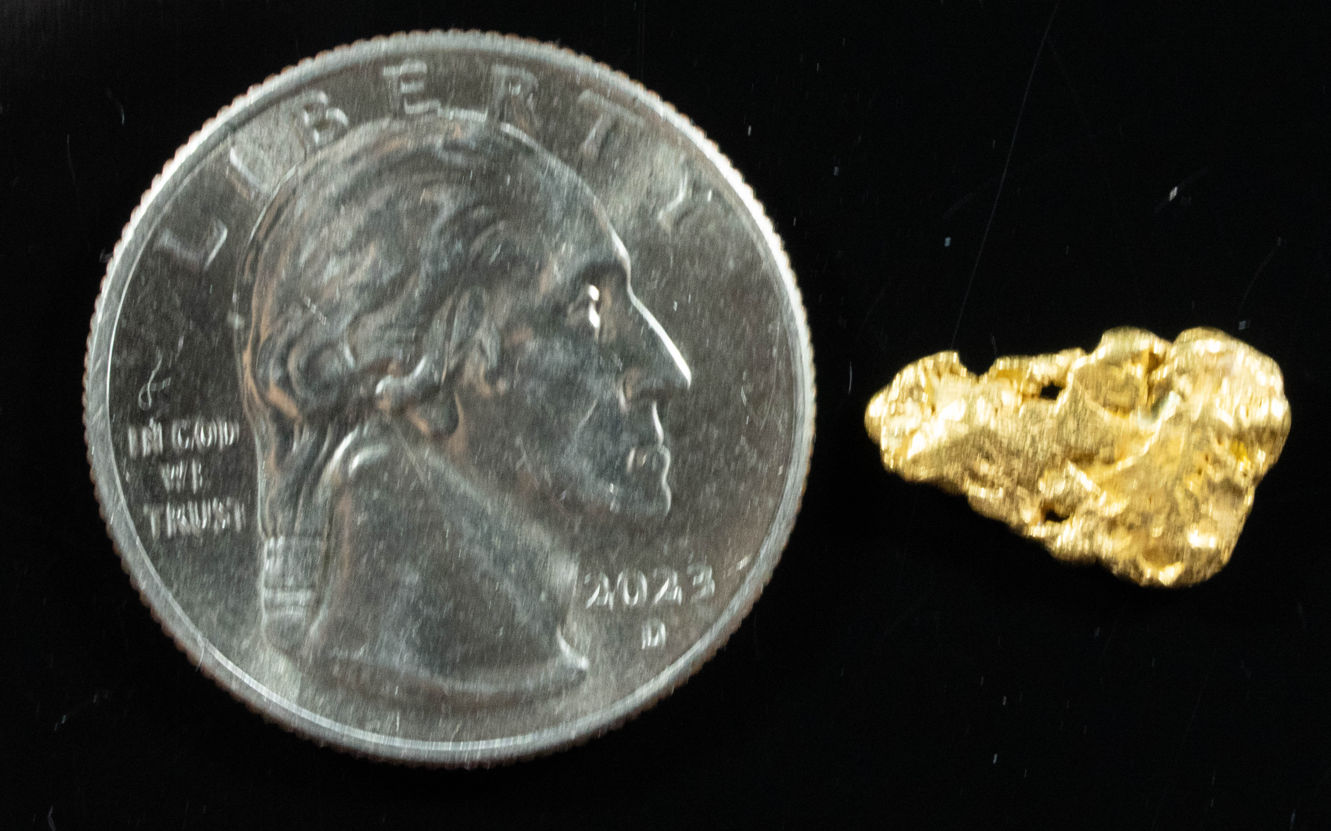 #116 Alaskan BC Natural Gold Nugget 1.71 Grams Genuine