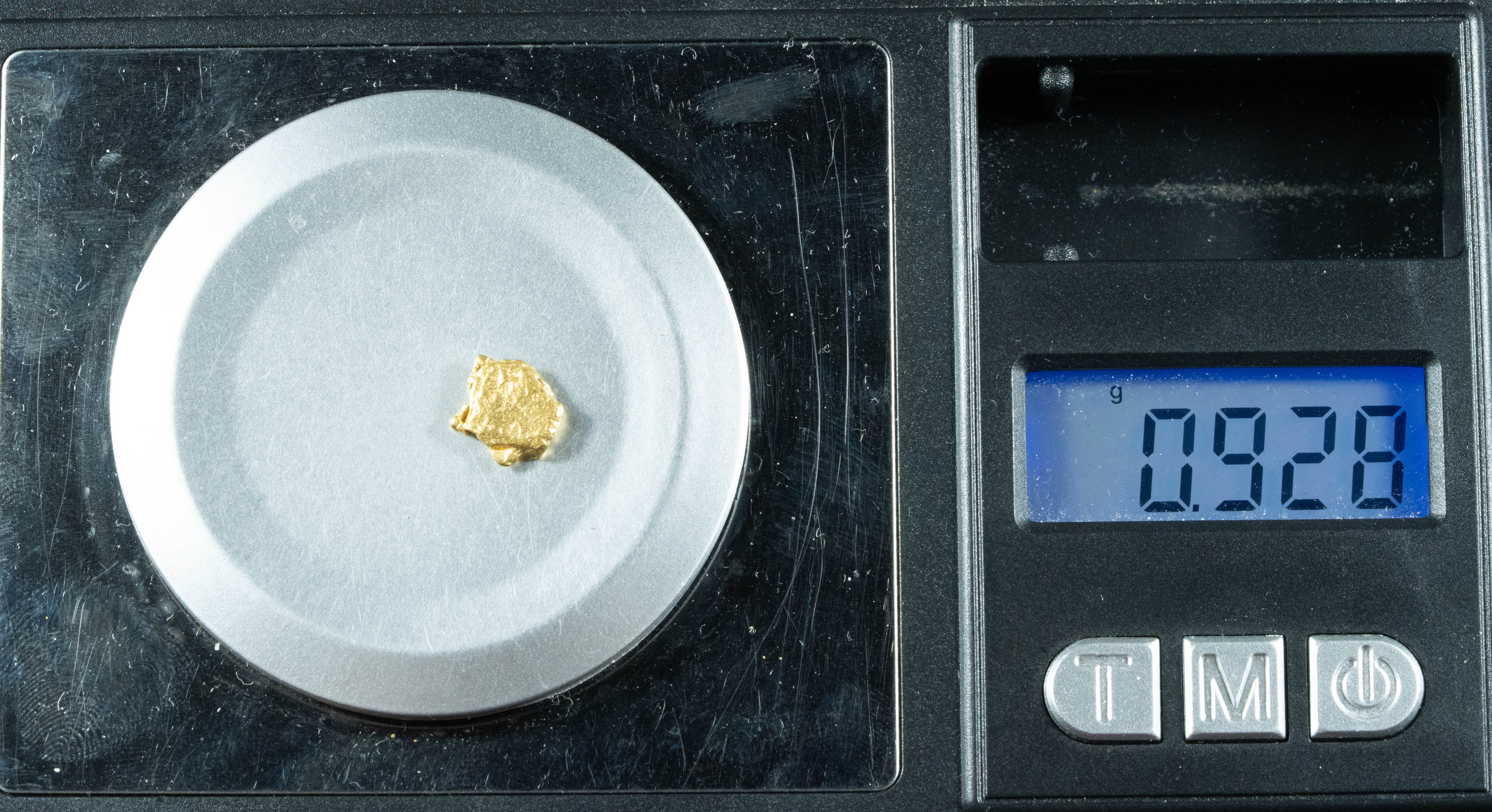 #119 Alaskan BC Natural Gold Nugget .92 Grams Genuine