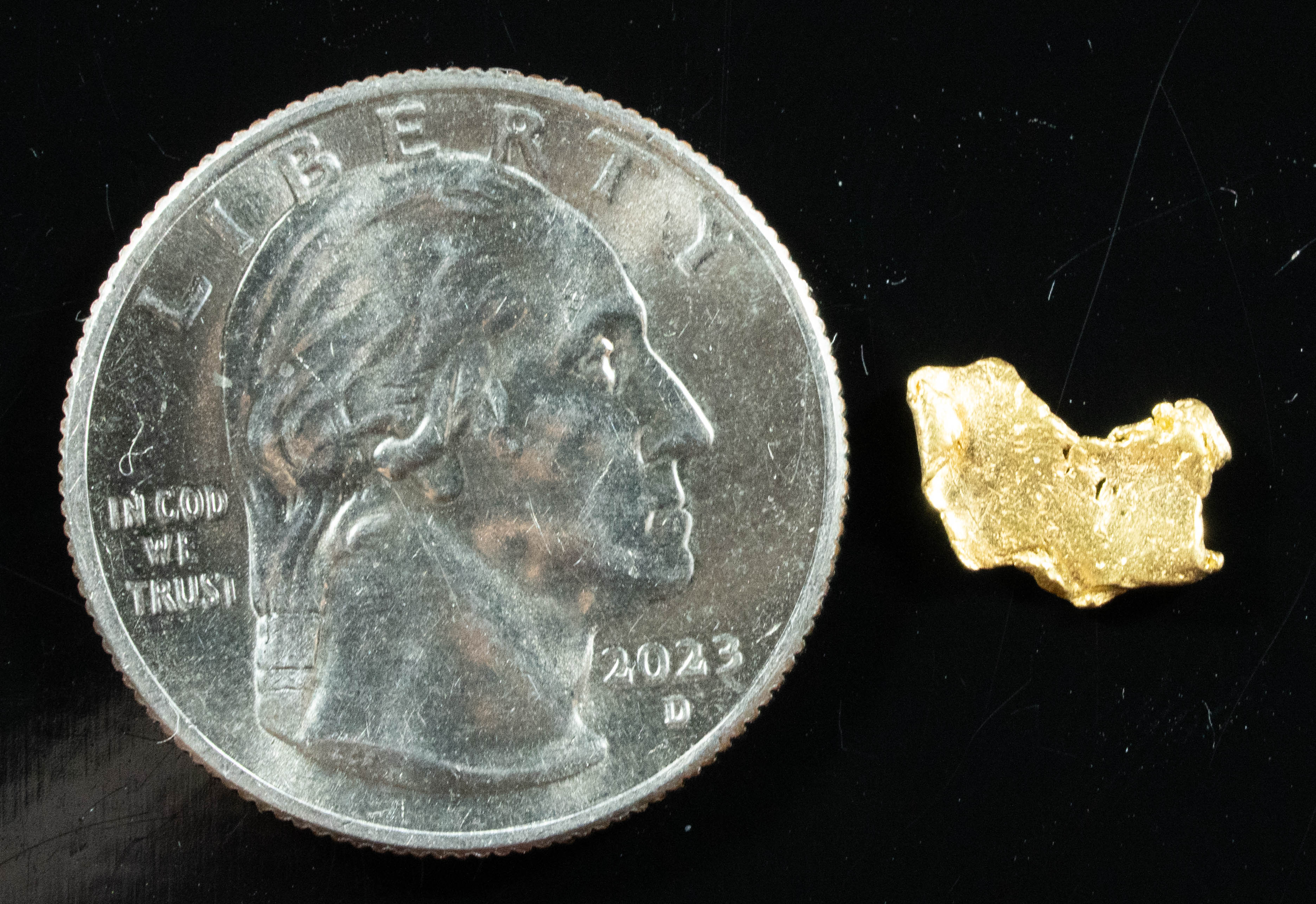 #125 Alaskan BC Natural Gold Nugget .37 Grams Genuine