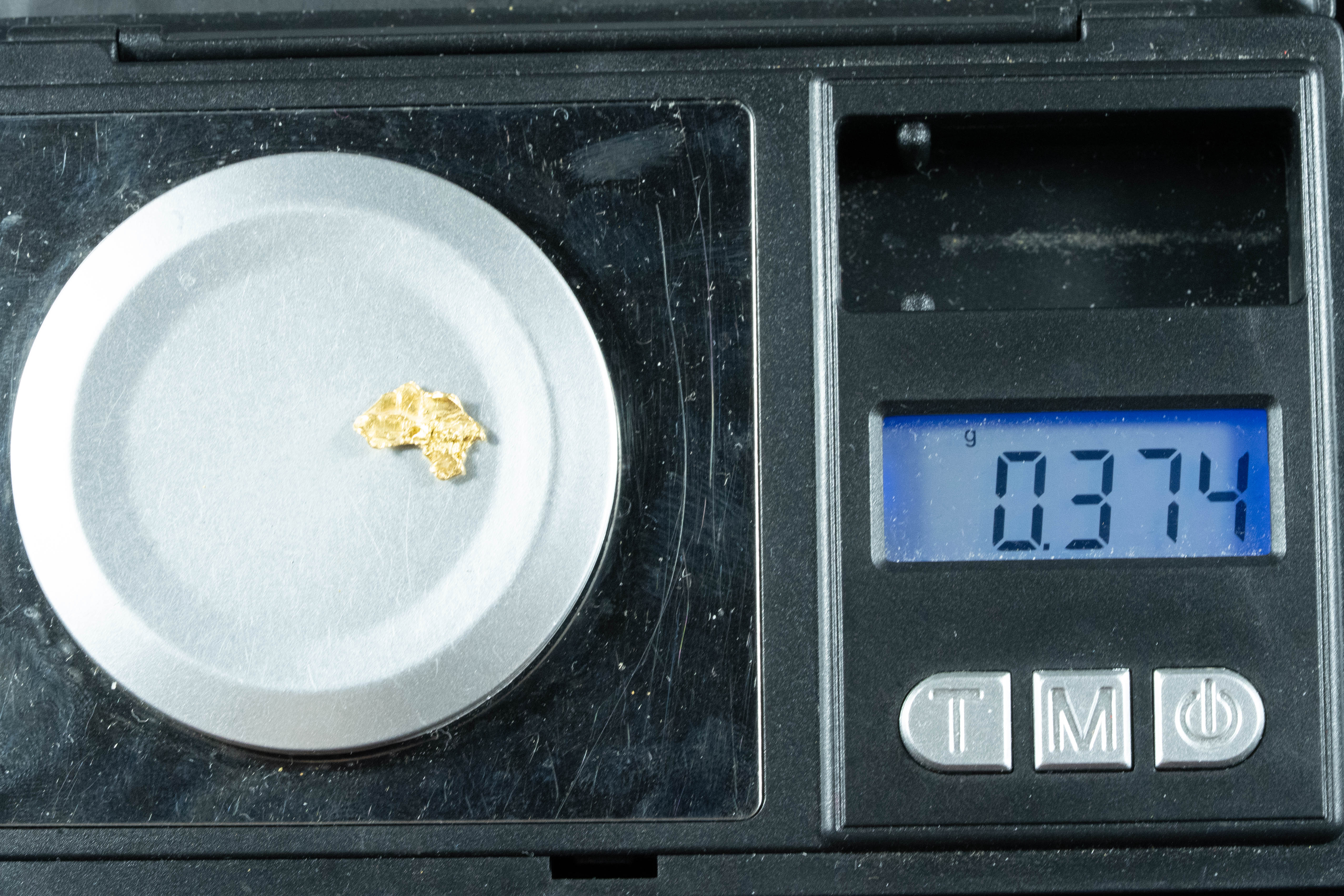 #125 Alaskan BC Natural Gold Nugget .37 Grams Genuine