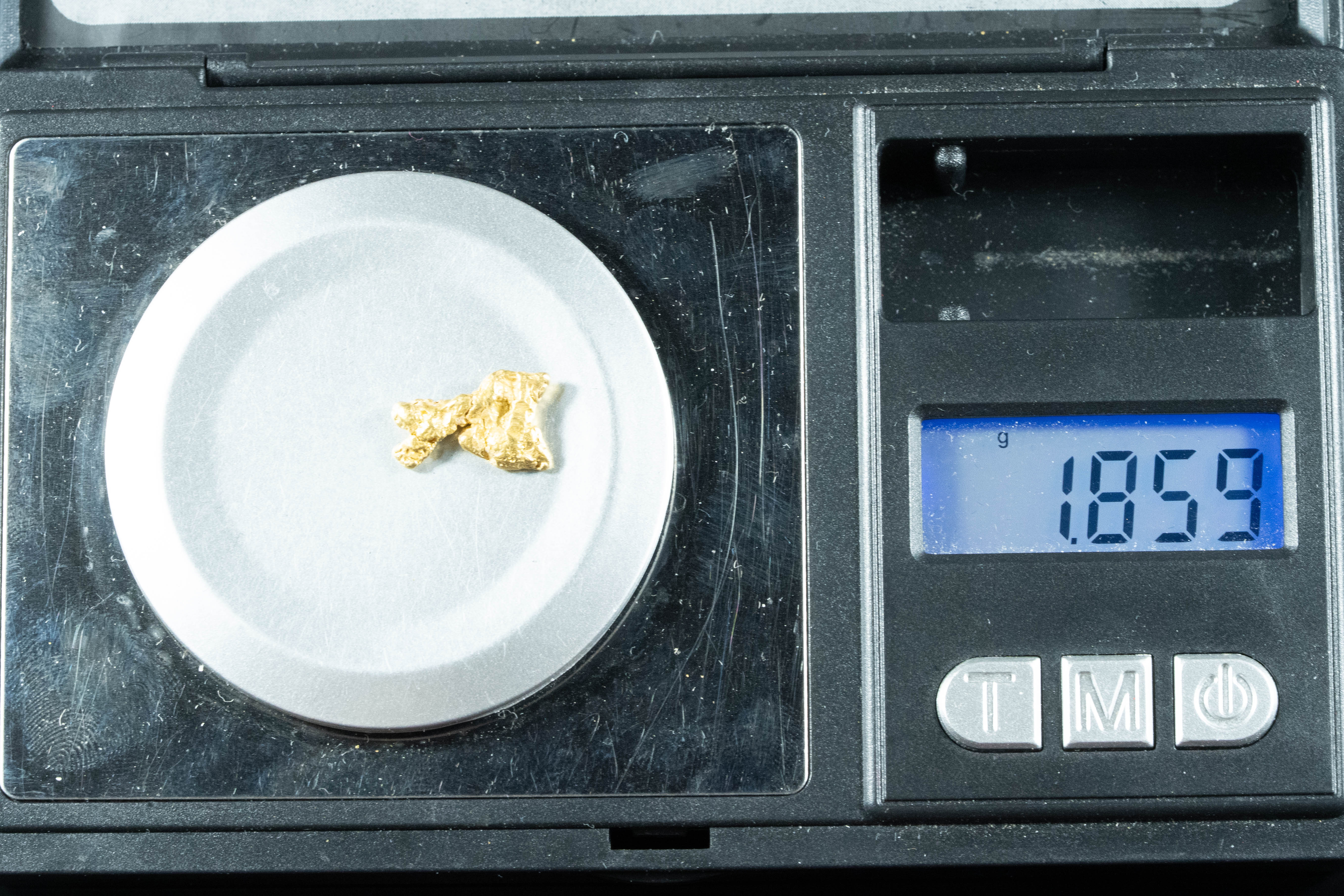 #141 Alaskan BC Natural Gold Nugget 1.85 Grams Genuine