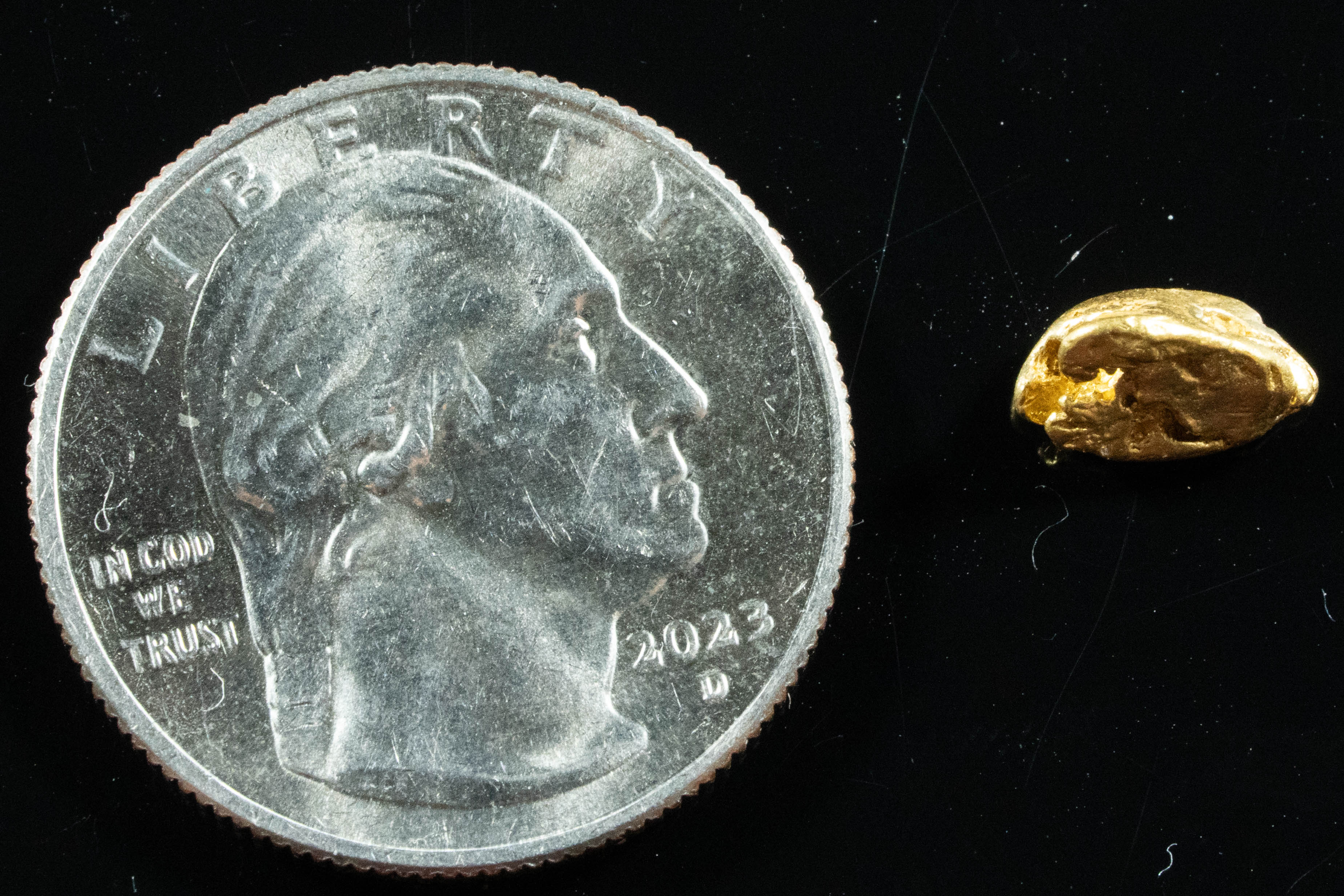 #145 Alaskan BC Natural Gold Nugget 1.09 Grams Genuine