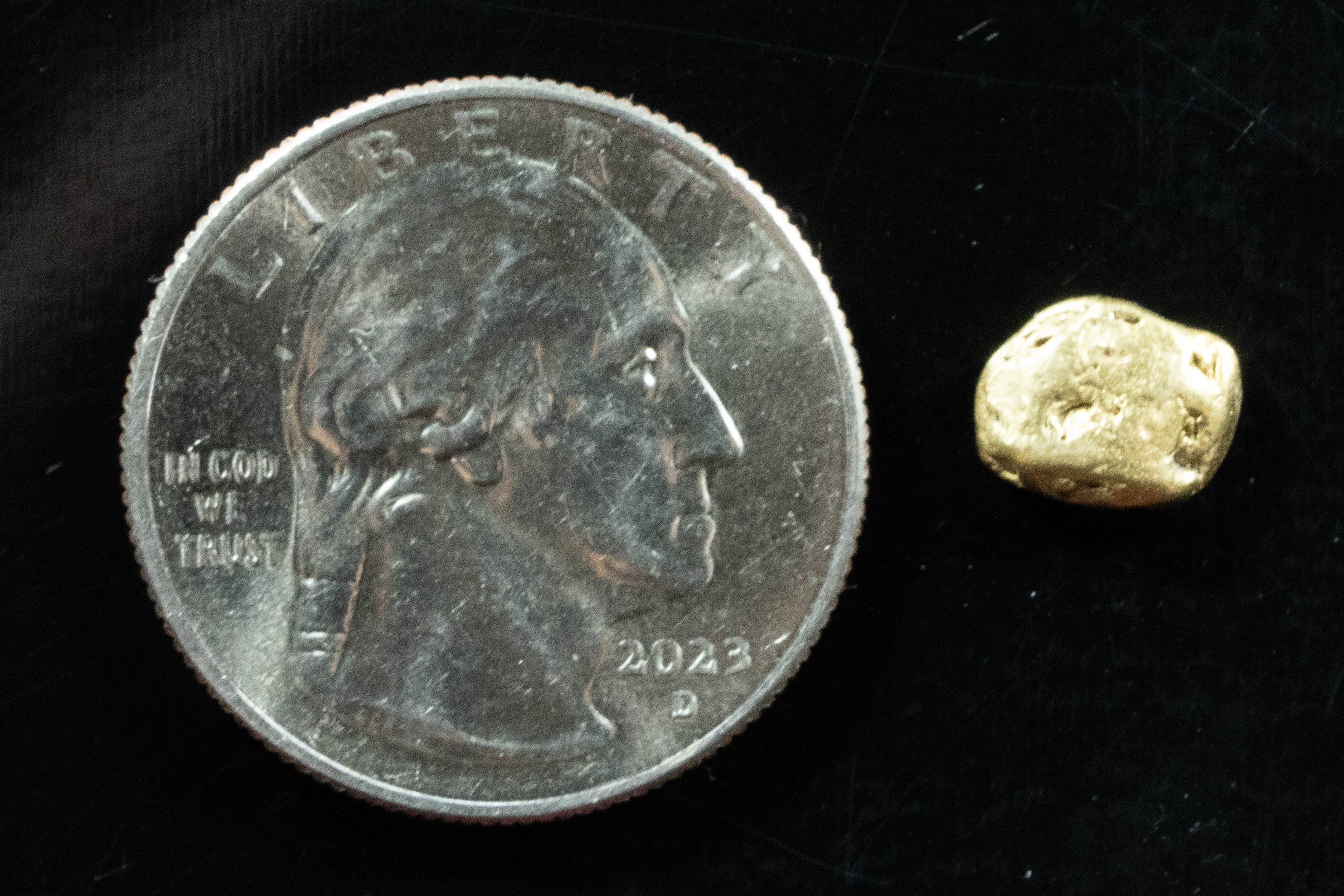 #161 Alaskan BC Natural Gold Nugget 1.22 Grams Genuine