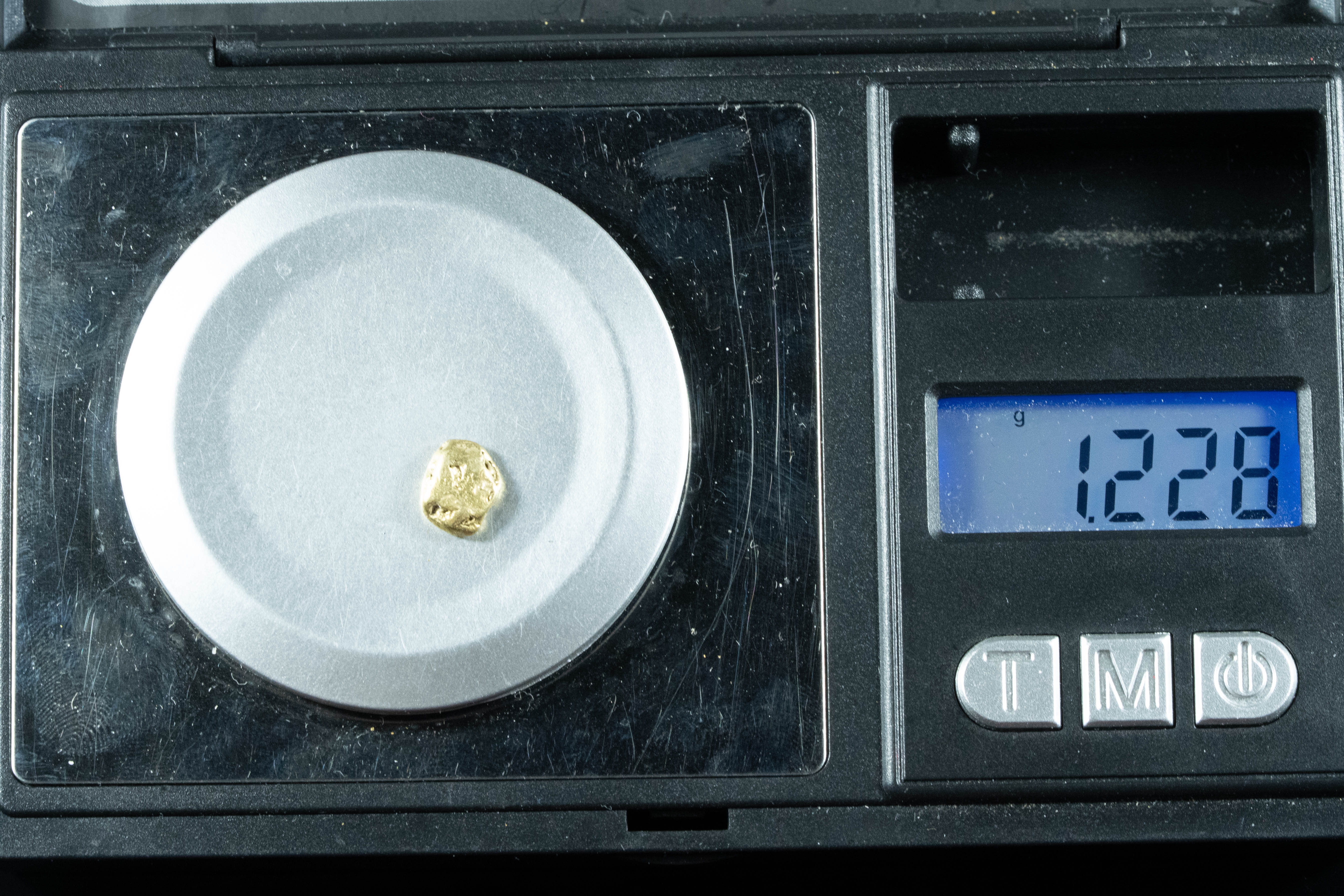 #161 Alaskan BC Natural Gold Nugget 1.22 Grams Genuine