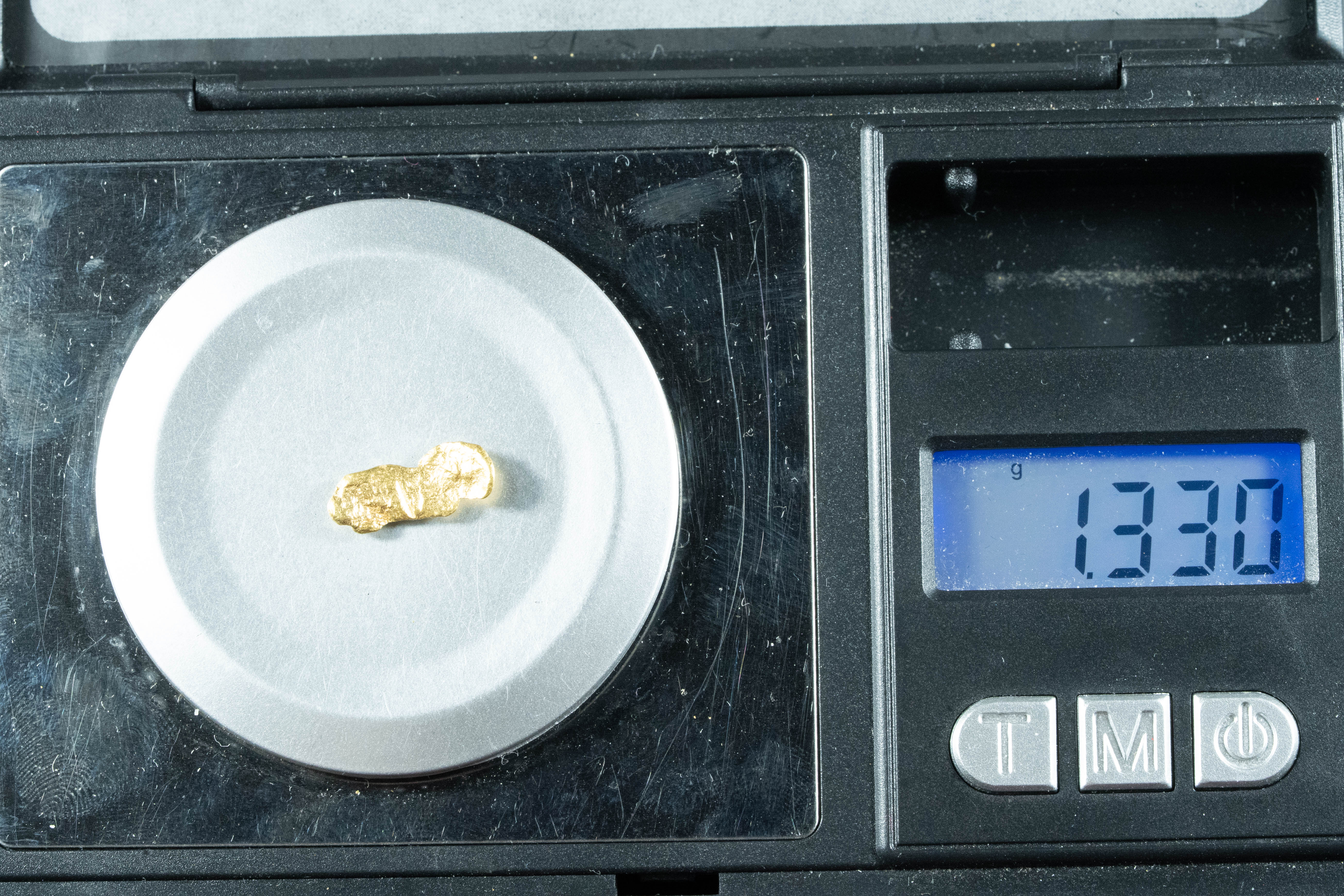 #162 Alaskan BC Natural Gold Nugget 1.33 Grams Genuine