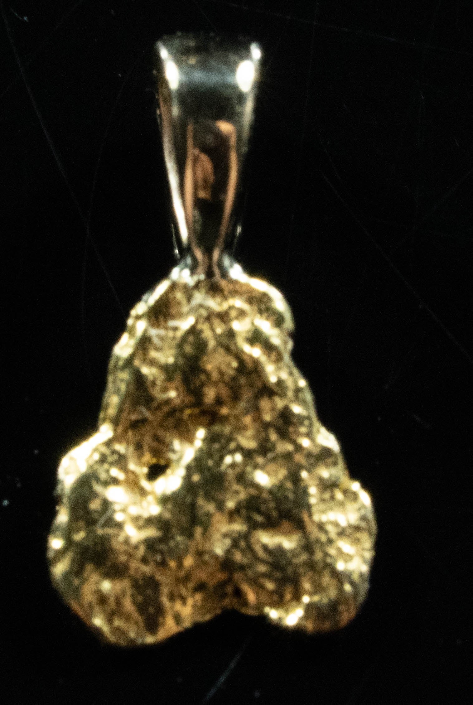 #627 Alaskan-Yukon BC Natural Gold Nugget Pendant .93 Grams Authentic