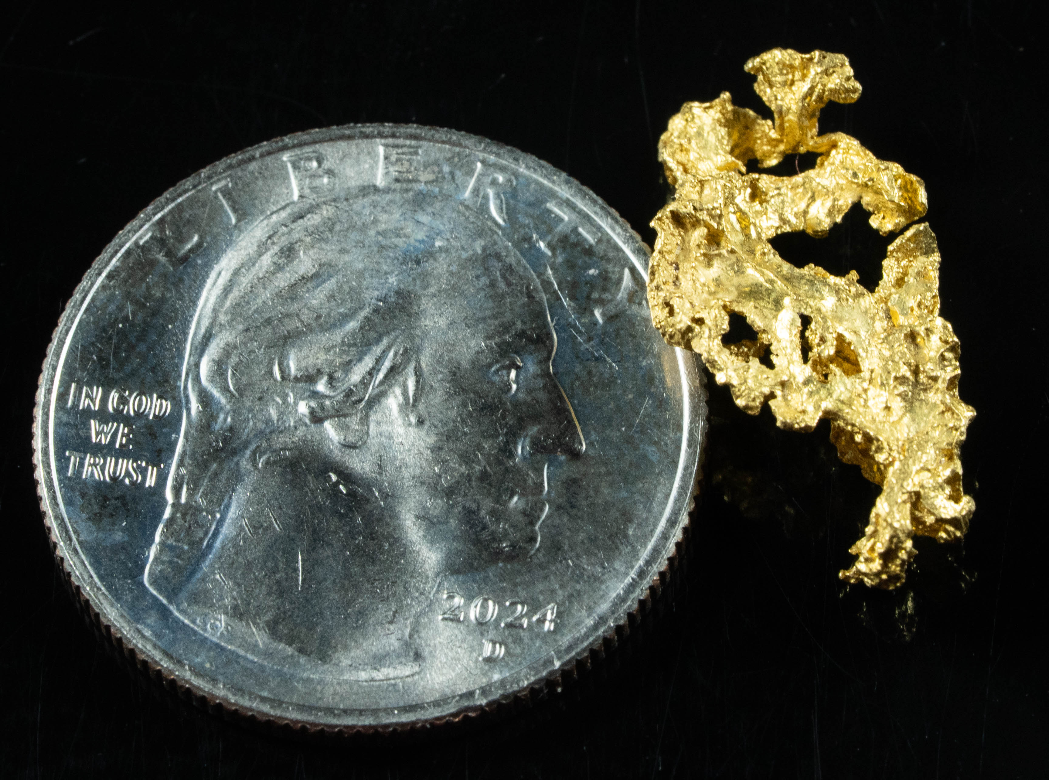 #901 Natural Gold Nugget Australian 2.18 Grams Genuine