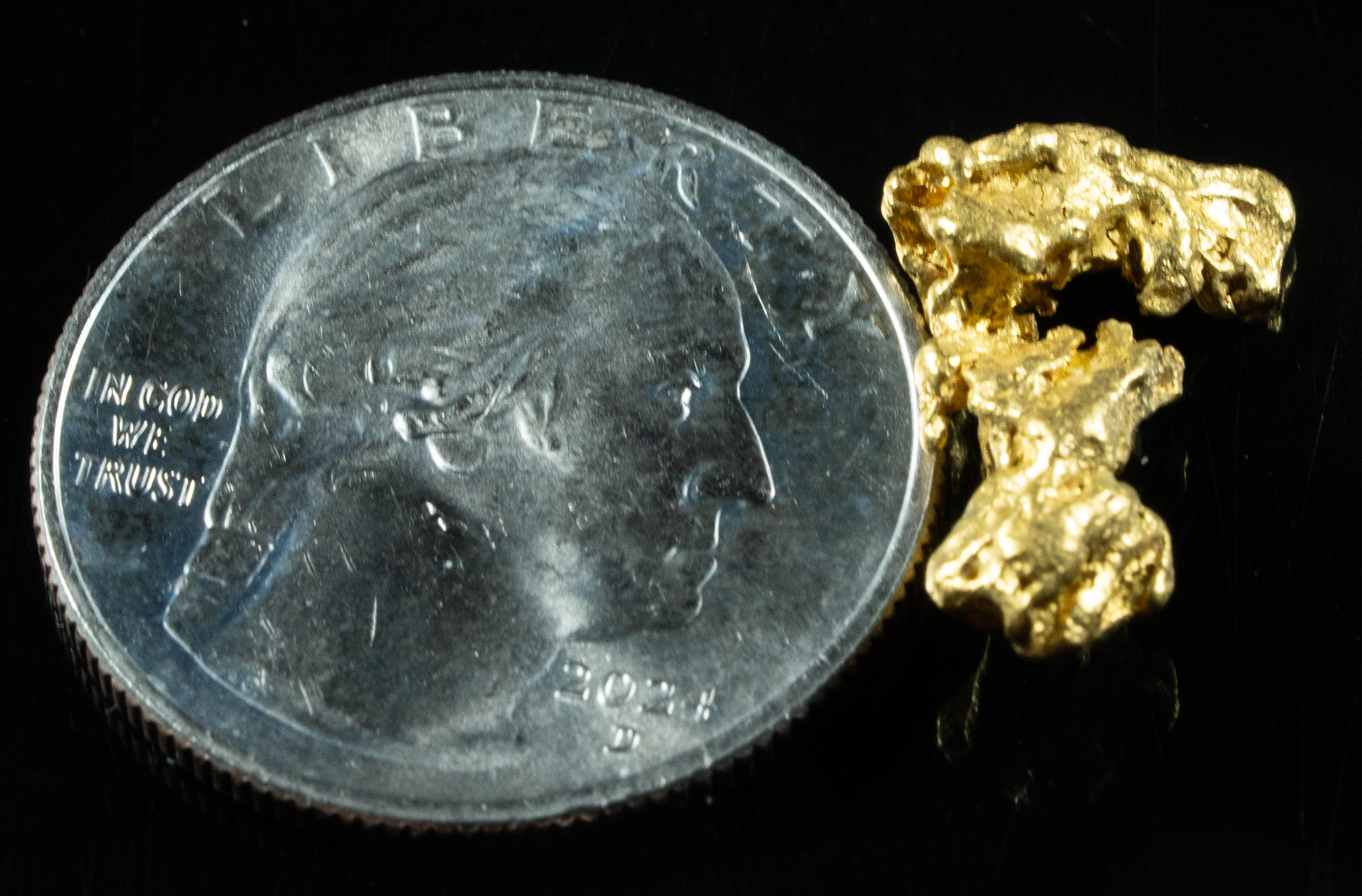 #904 Natural Gold Nugget Australian 3.32 Grams Genuine