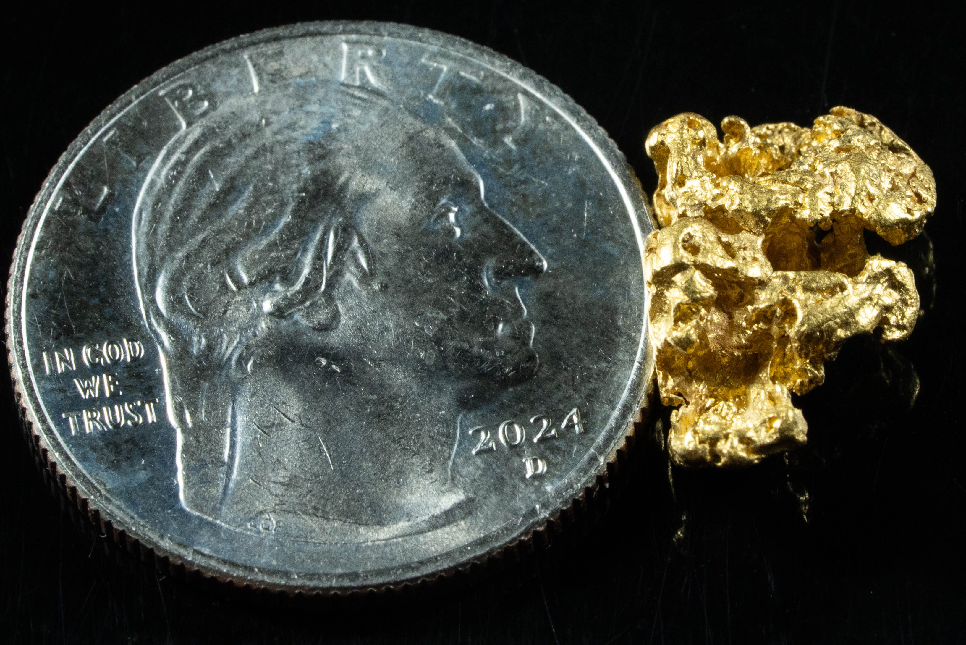 #907 Natural Gold Nugget Australian 2.96 Grams Genuine