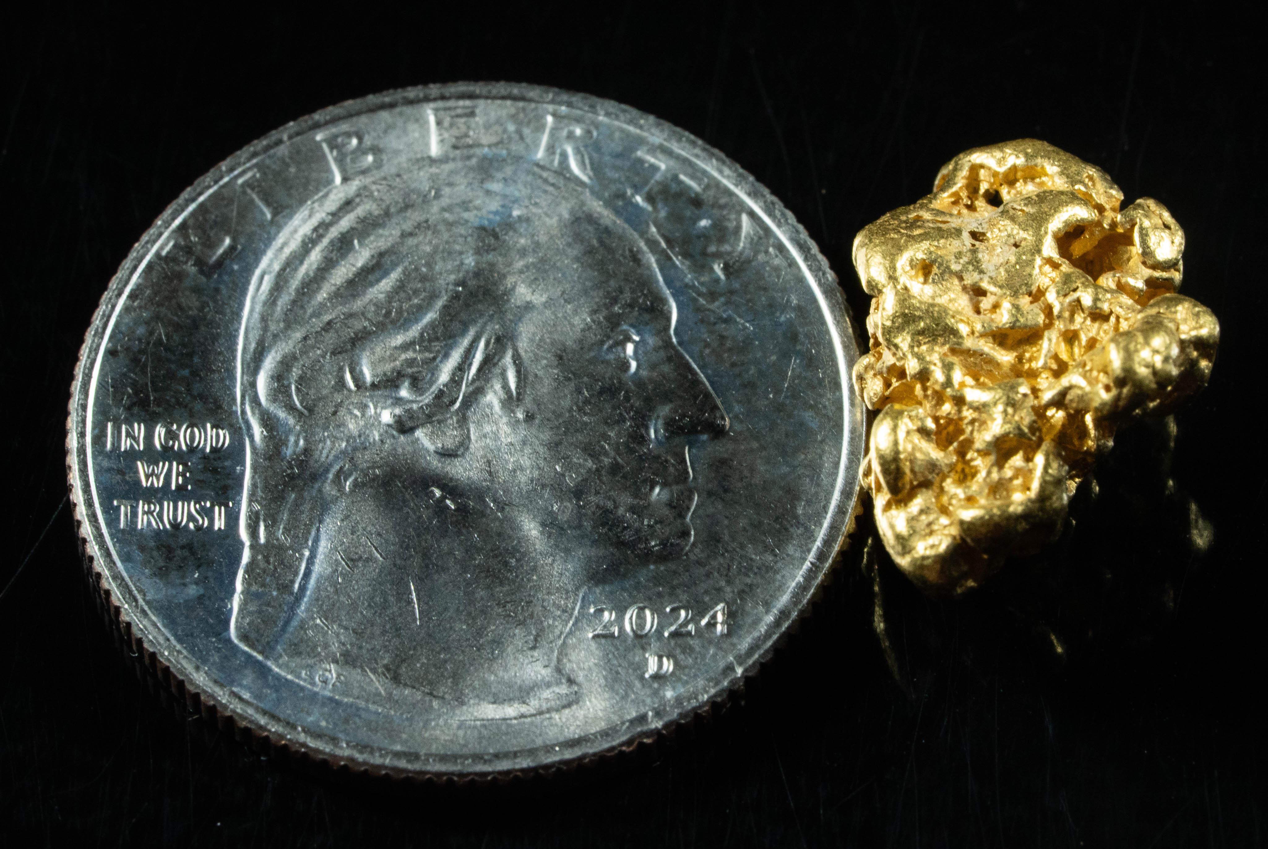 #908 Natural Gold Nugget Australian 4.59 Grams Genuine