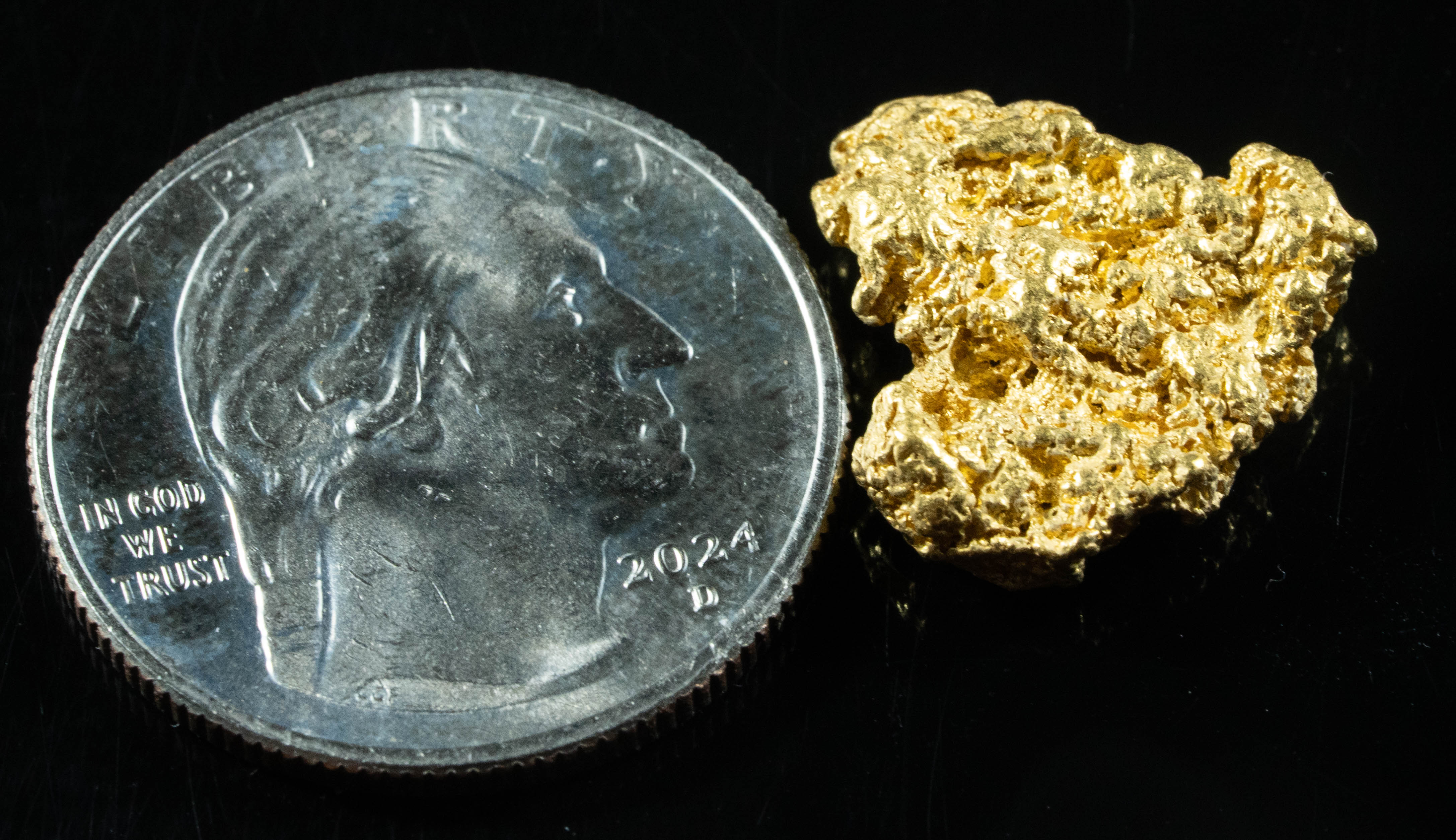 #914 Natural Gold Nugget Australian 4.95 Grams Genuine