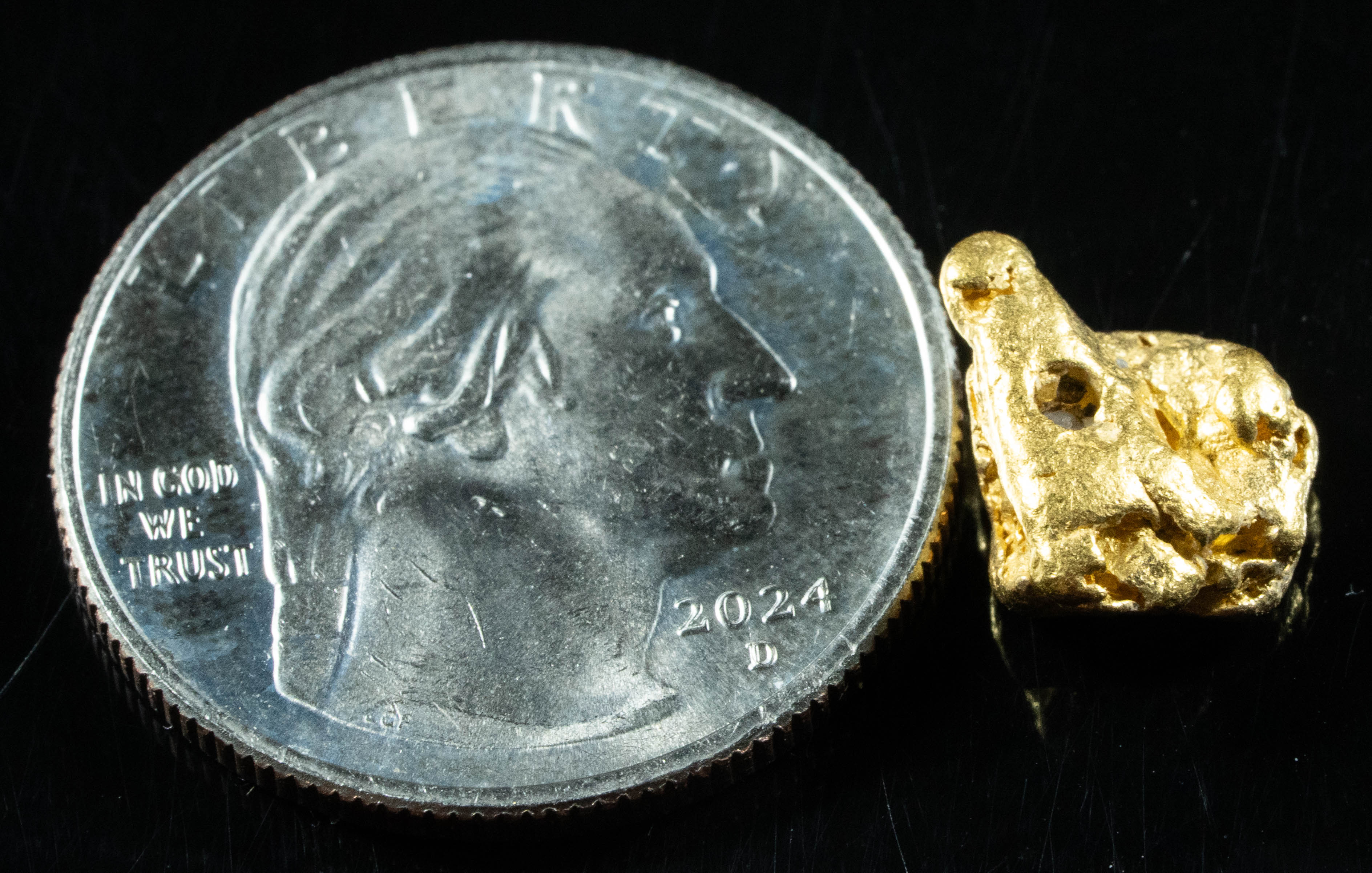 #917 Natural Gold Nugget Australian 2.62 Grams Genuine