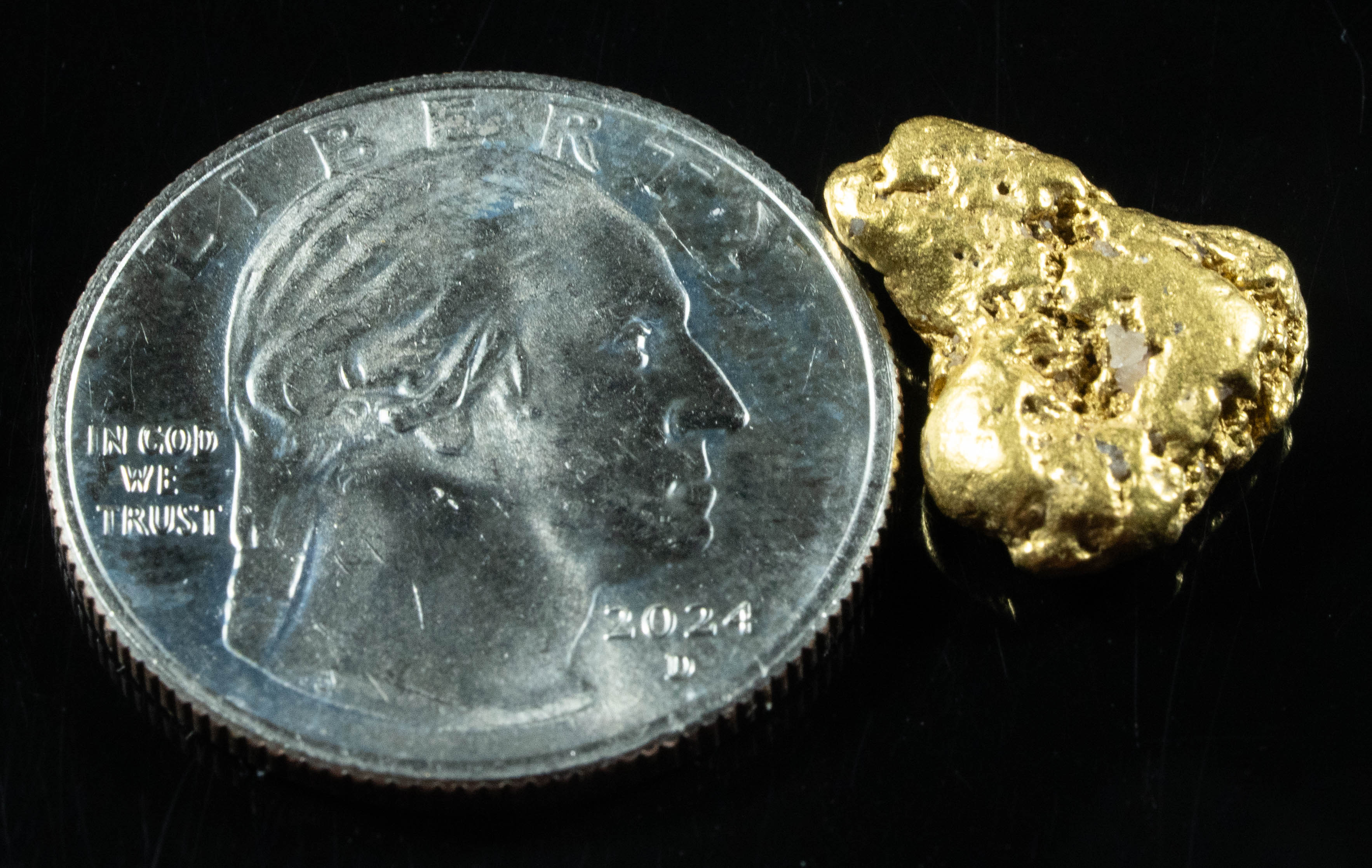 #918 Natural Gold Nugget Australian 3.22 Grams Genuine