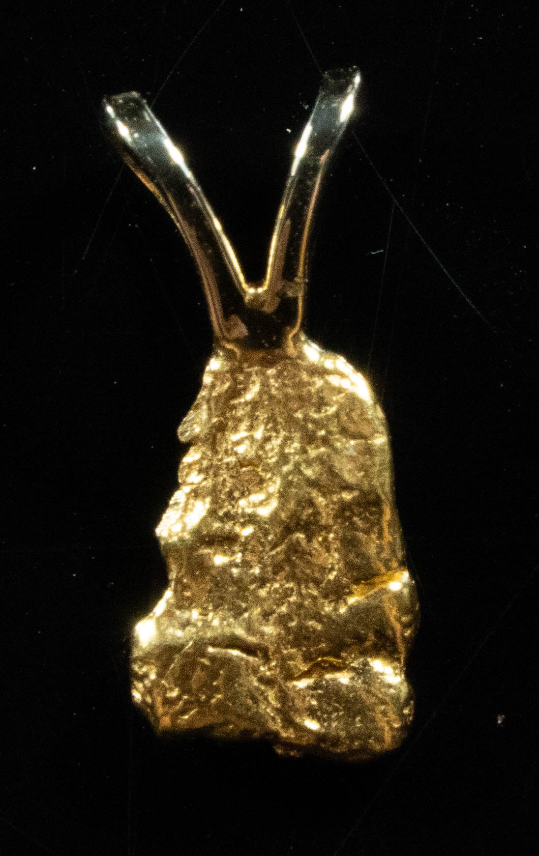 #681 Alaskan-Yukon BC Natural Gold Nugget Pendant .50 Grams Authentic