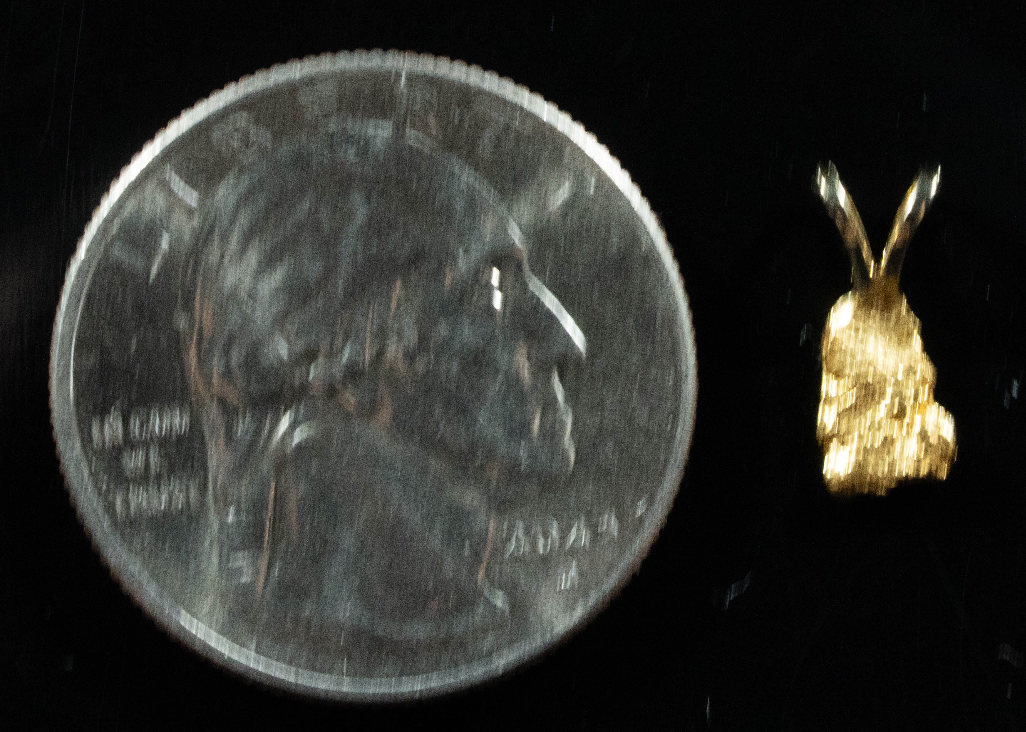 #681 Alaskan-Yukon BC Natural Gold Nugget Pendant .50 Grams Authentic