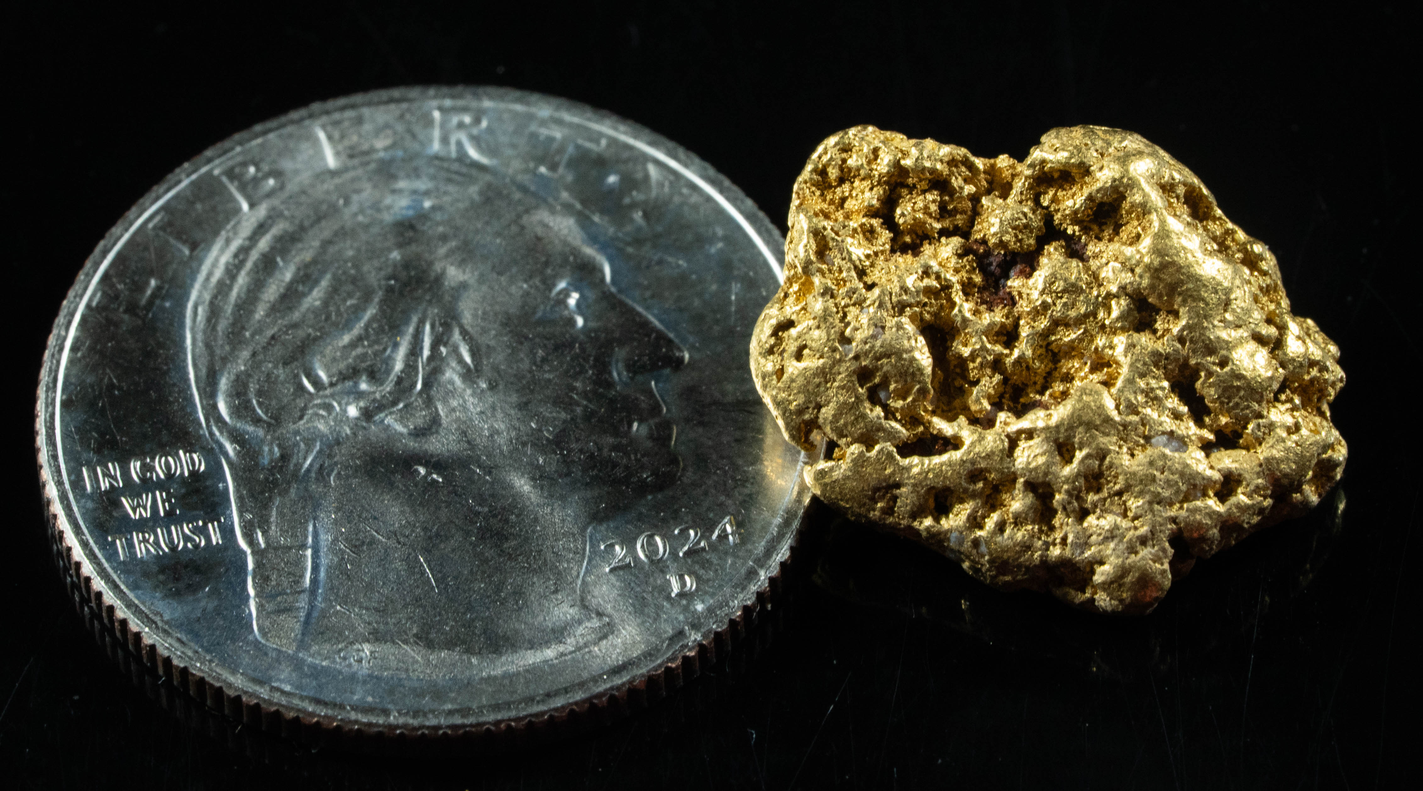 #1087 Natural Gold Nugget Australian 6.72 Grams Genuine