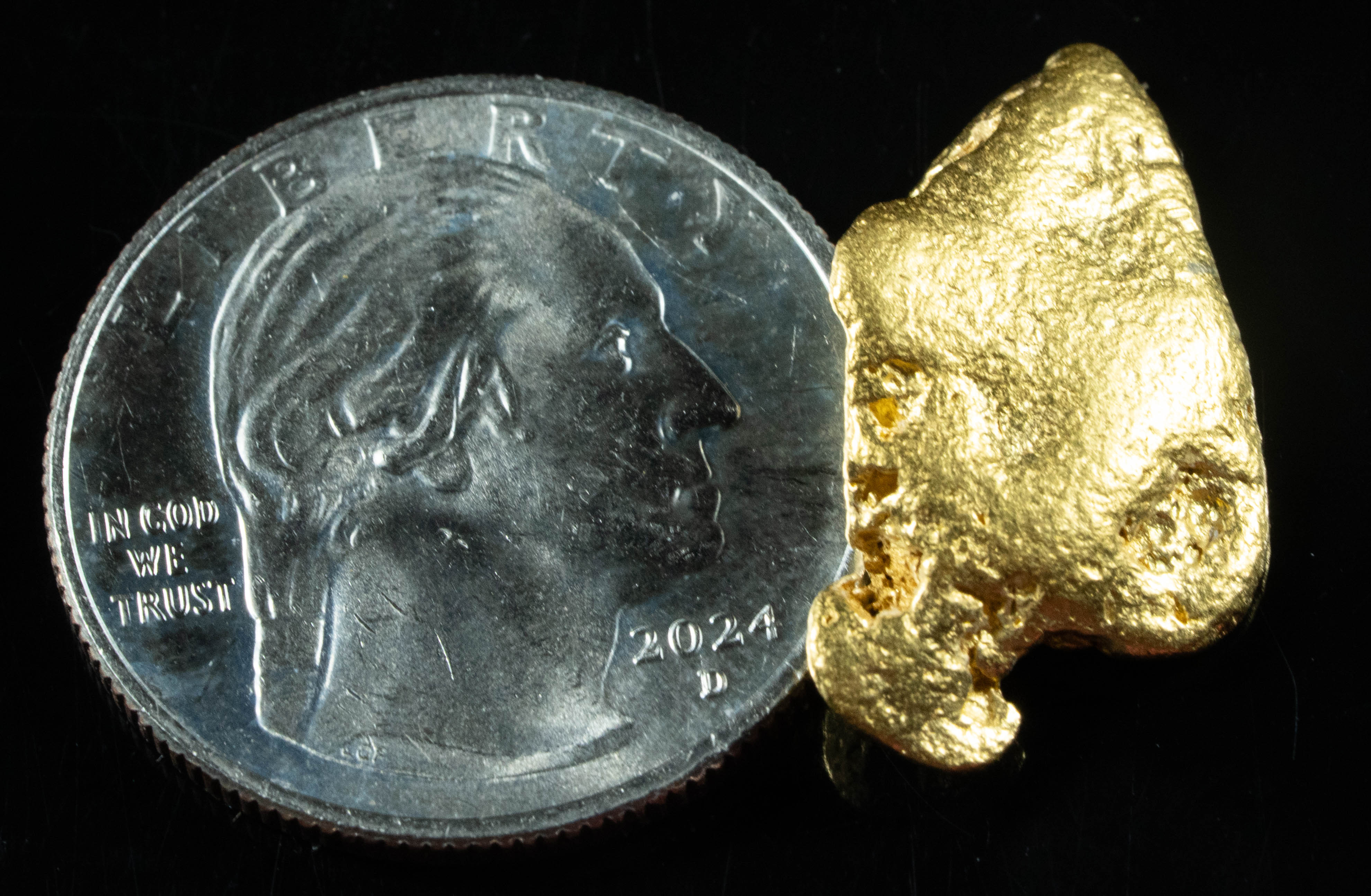 #1093 Natural Gold Nugget Australian 8.78 Grams Genuine