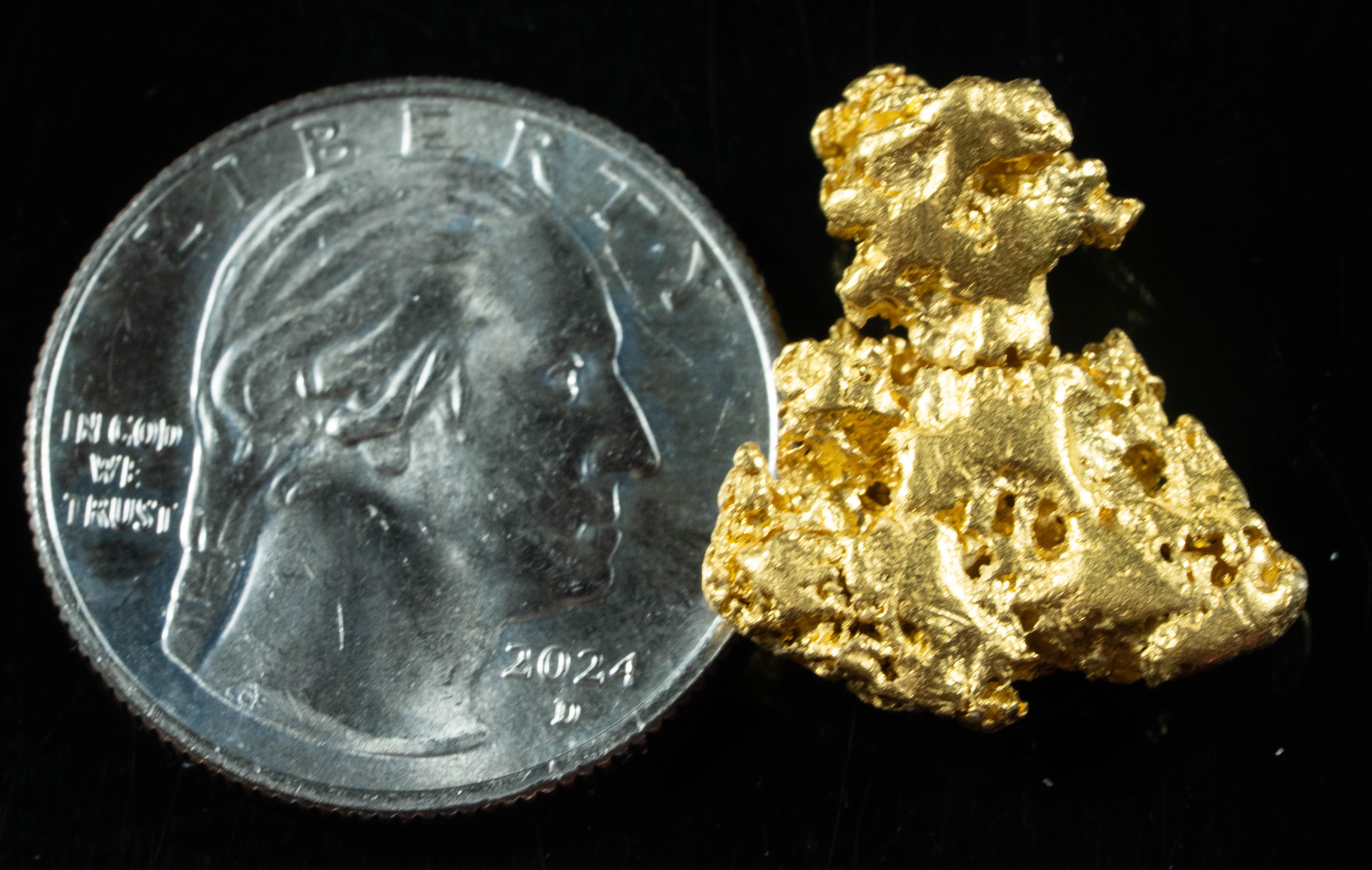 #1095 Natural Gold Nugget Australian 7.57 Grams Genuine
