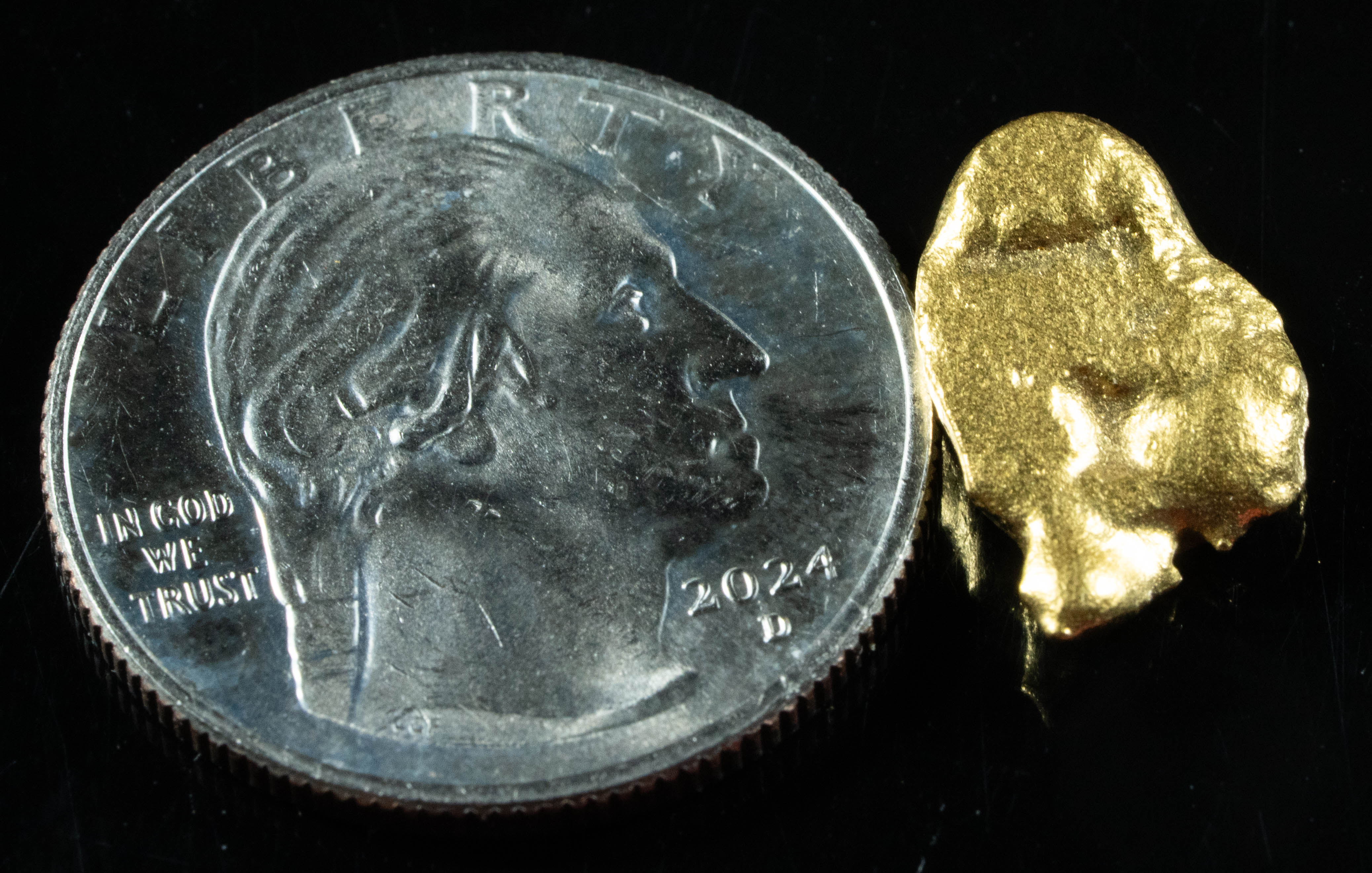#1100 Natural Gold Nugget Australian 5.24 Grams Genuine