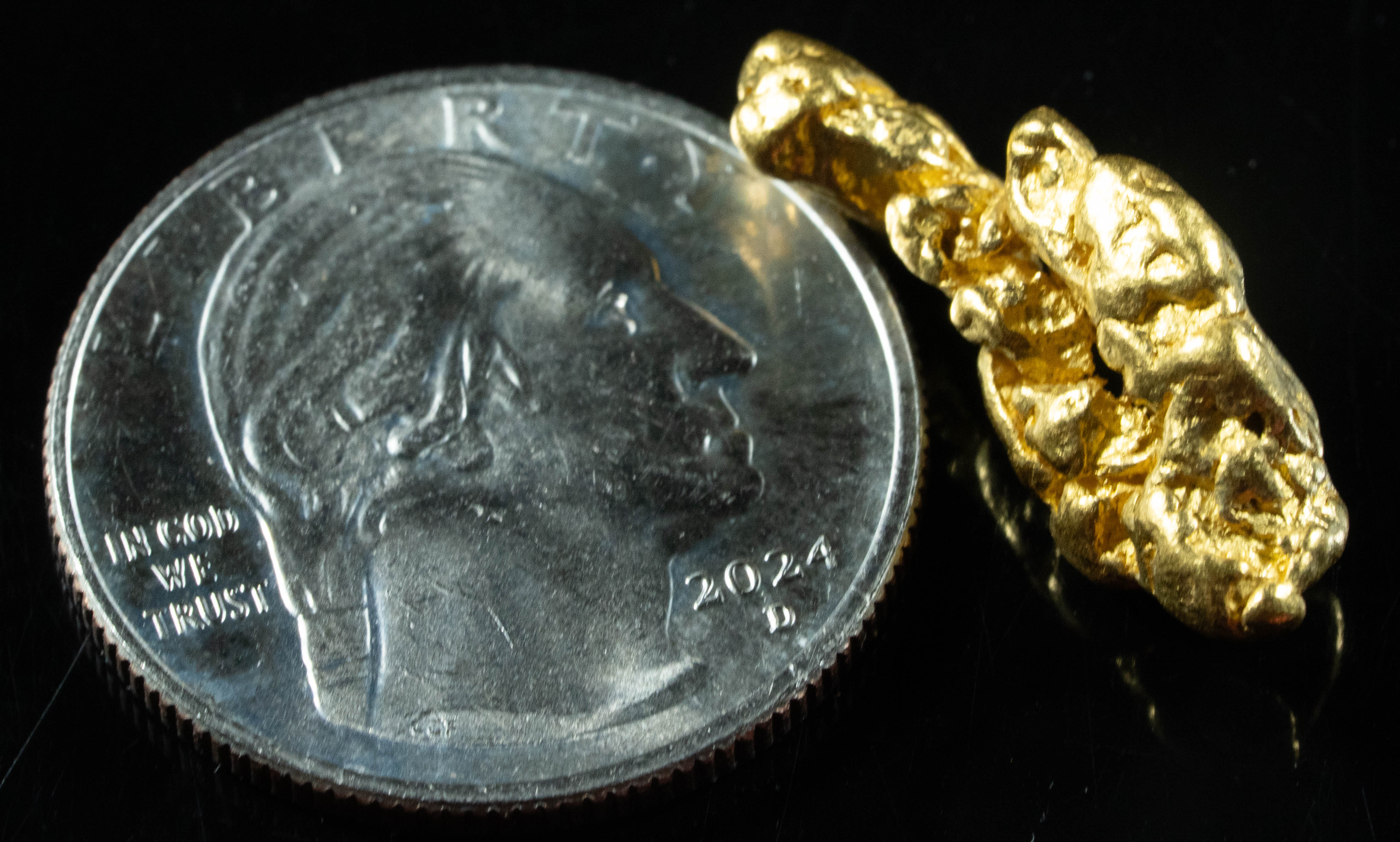 #1105 Natural Gold Nugget Australian 6.64 Grams Genuine