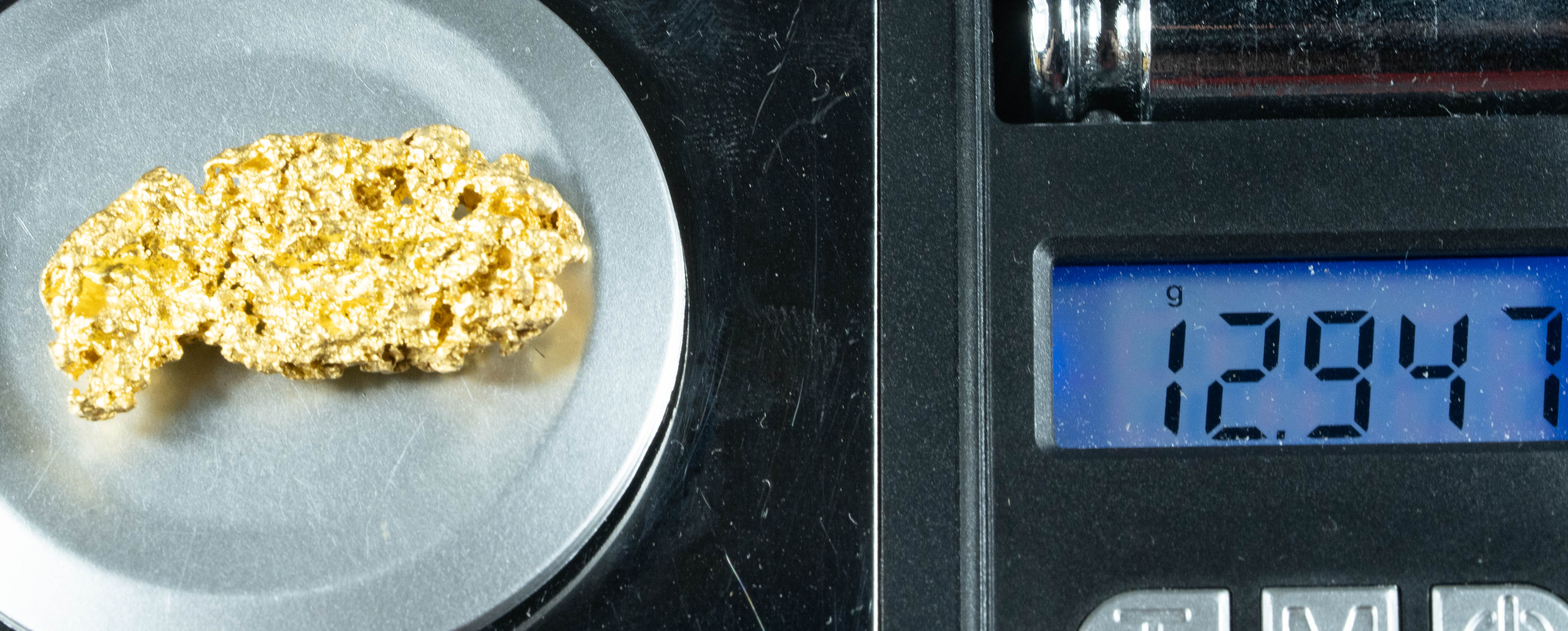 #1112 Natural Gold Nugget Australian 12.94 Grams Genuine