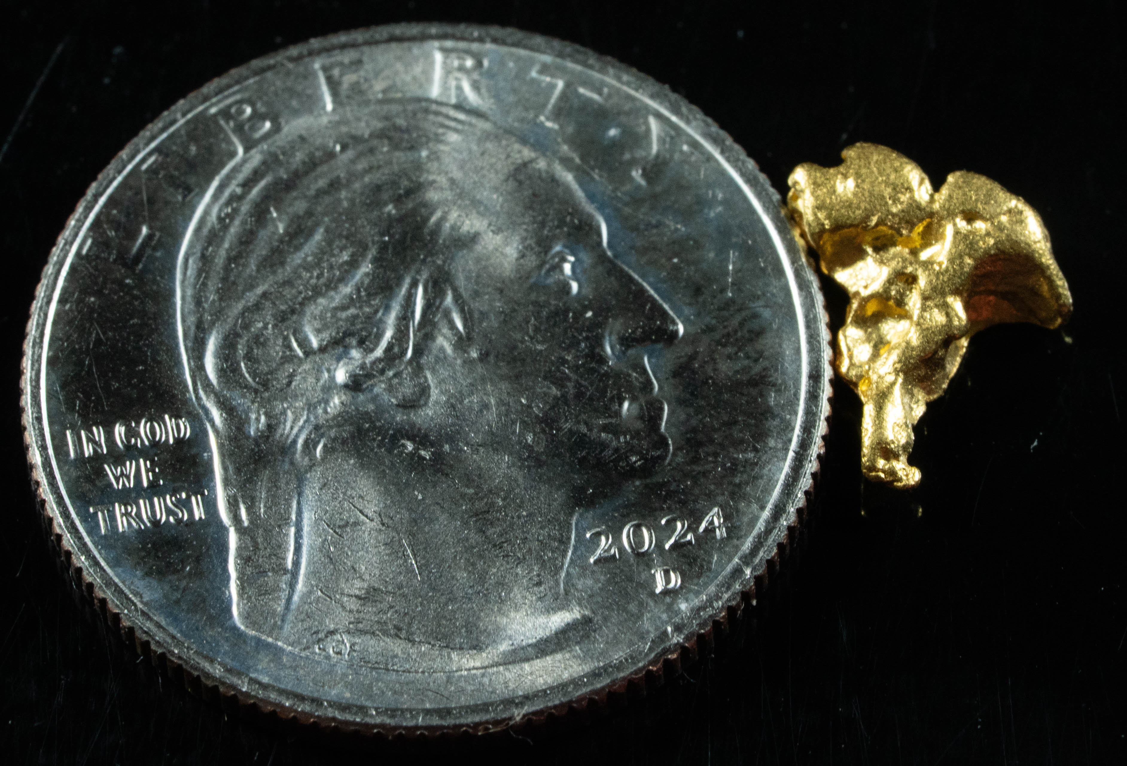 #808 Natural Gold Nugget Australian 1.26 Grams Genuine