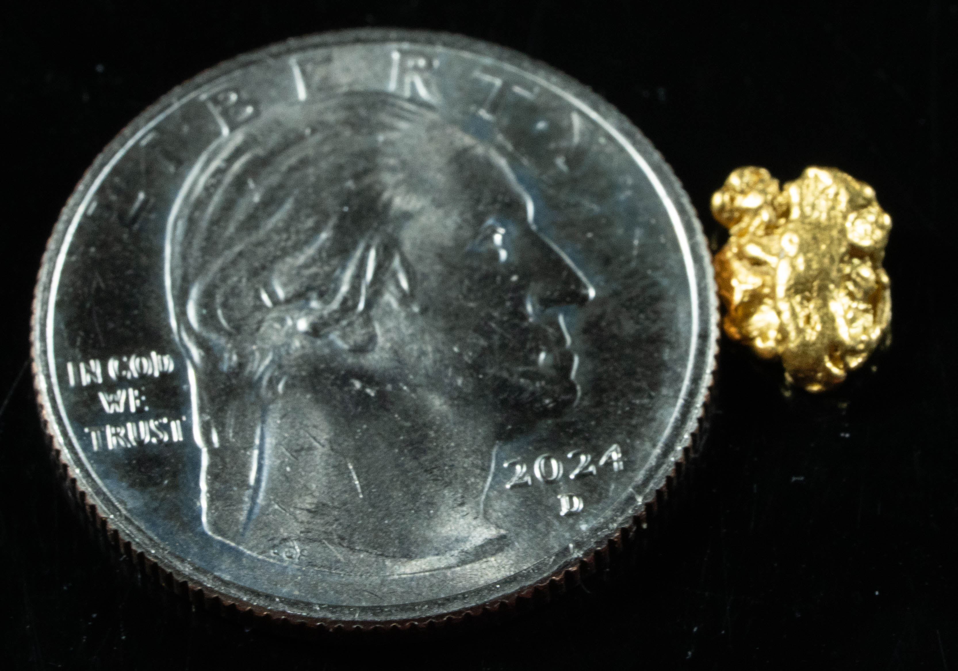#834 Natural Gold Nugget Australian .87 Grams Genuine