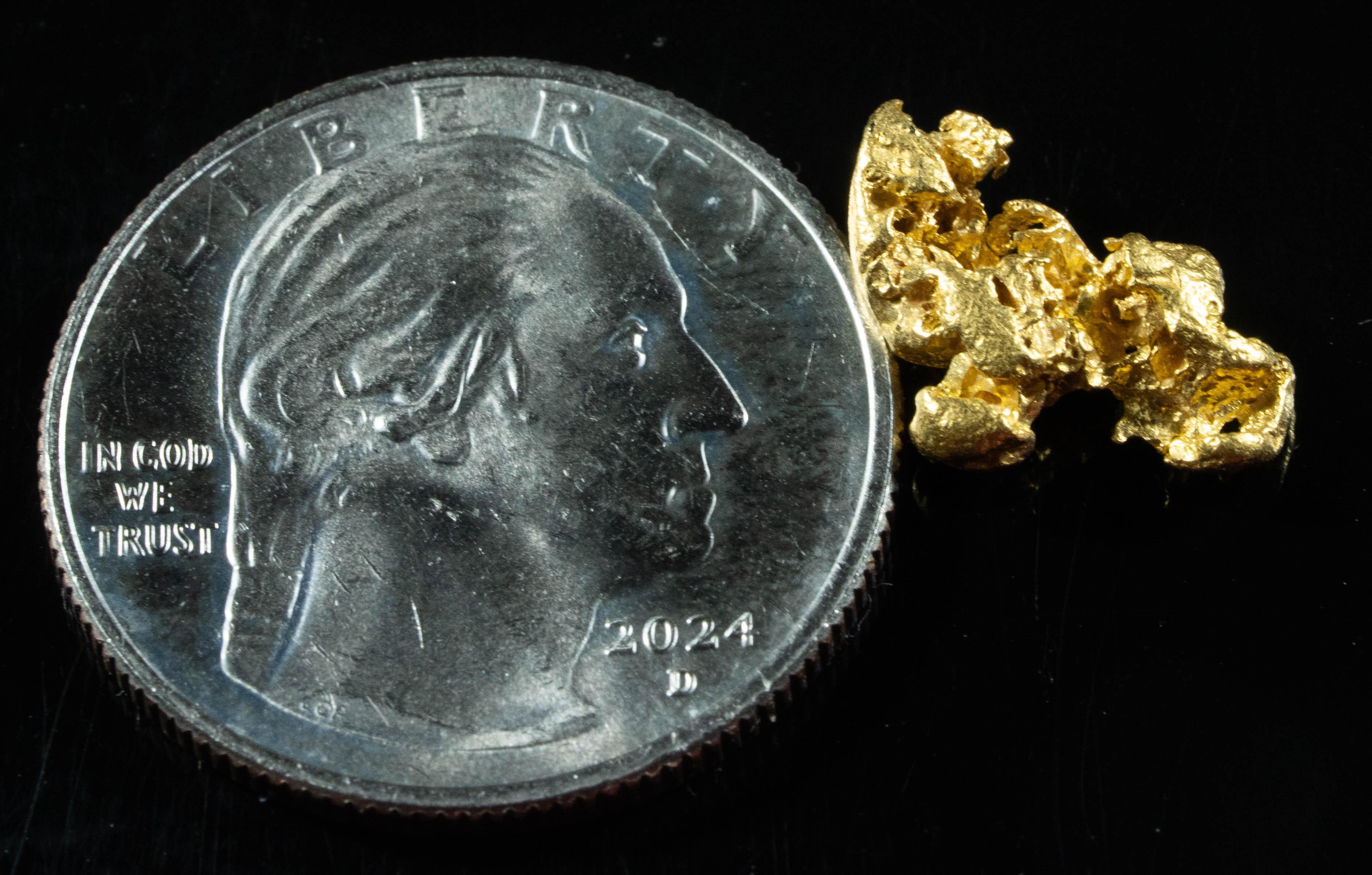 #843 Natural Gold Nugget Australian 1.72 Grams Genuine