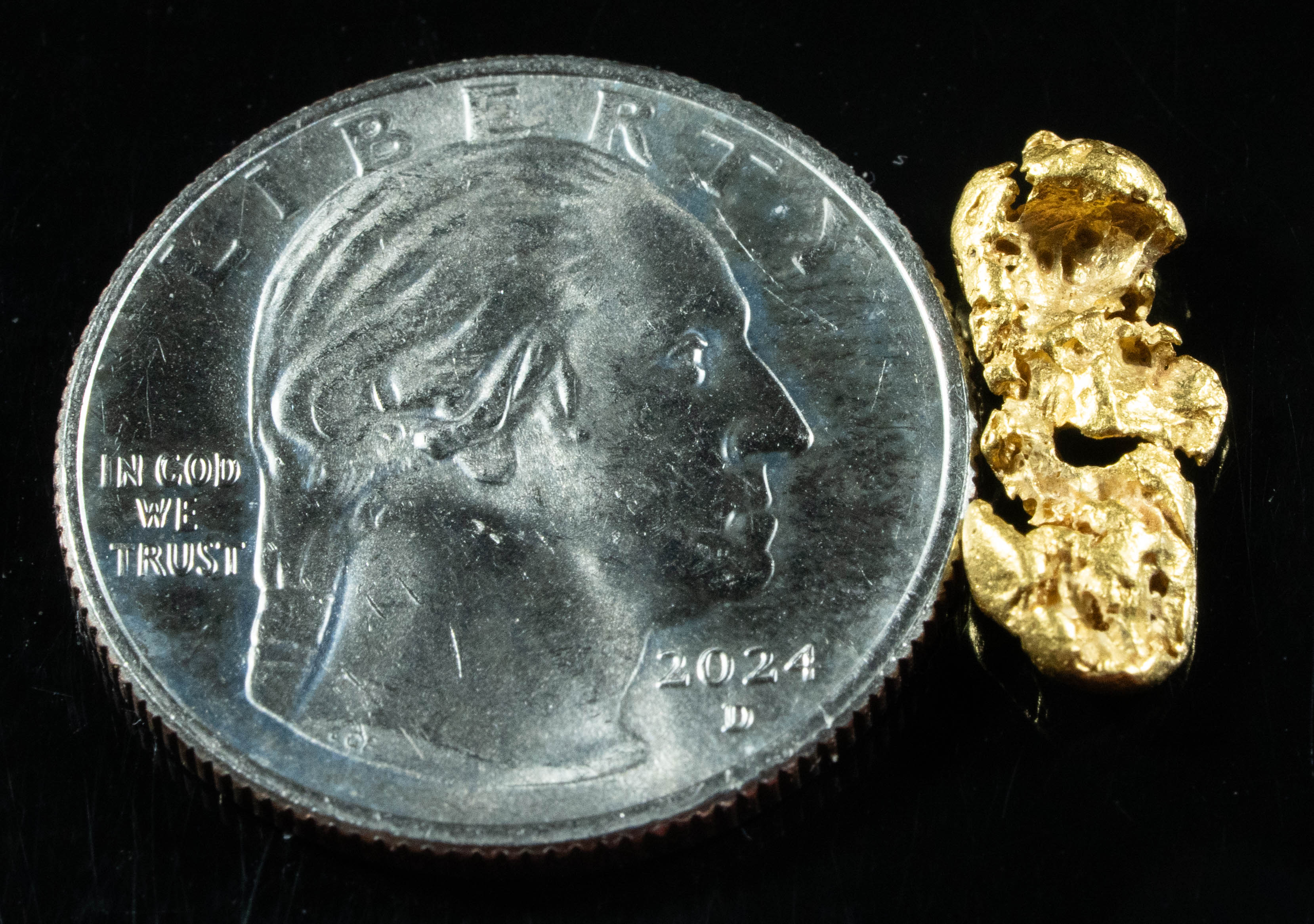 #861 Natural Gold Nugget Australian 1.29 Grams Genuine