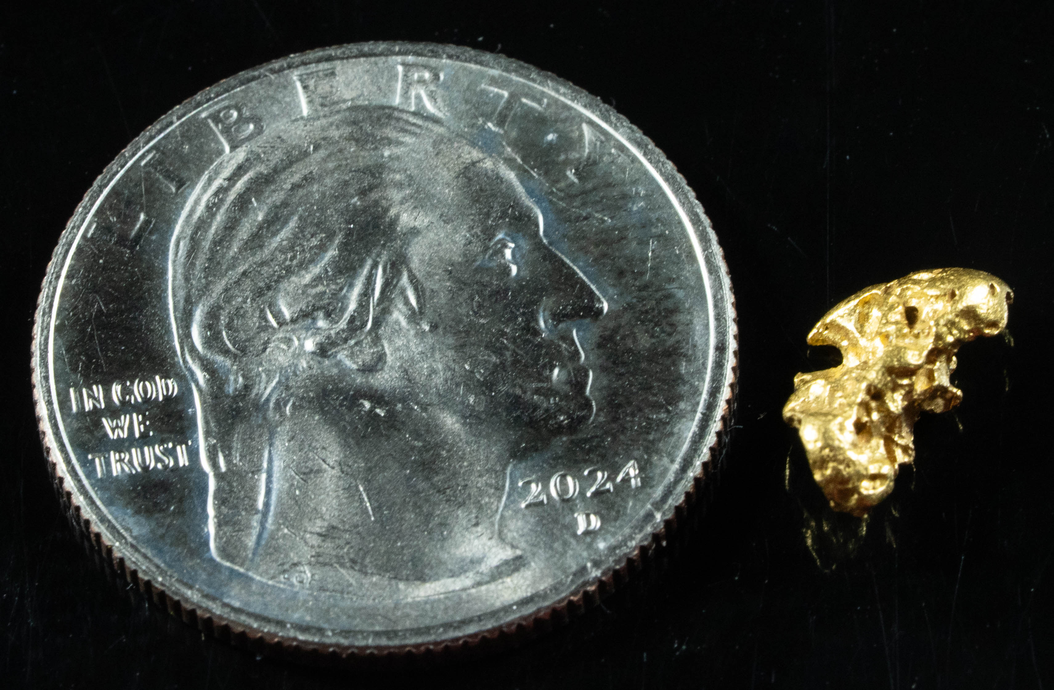 #867 Natural Gold Nugget Australian 1.63 Grams Genuine