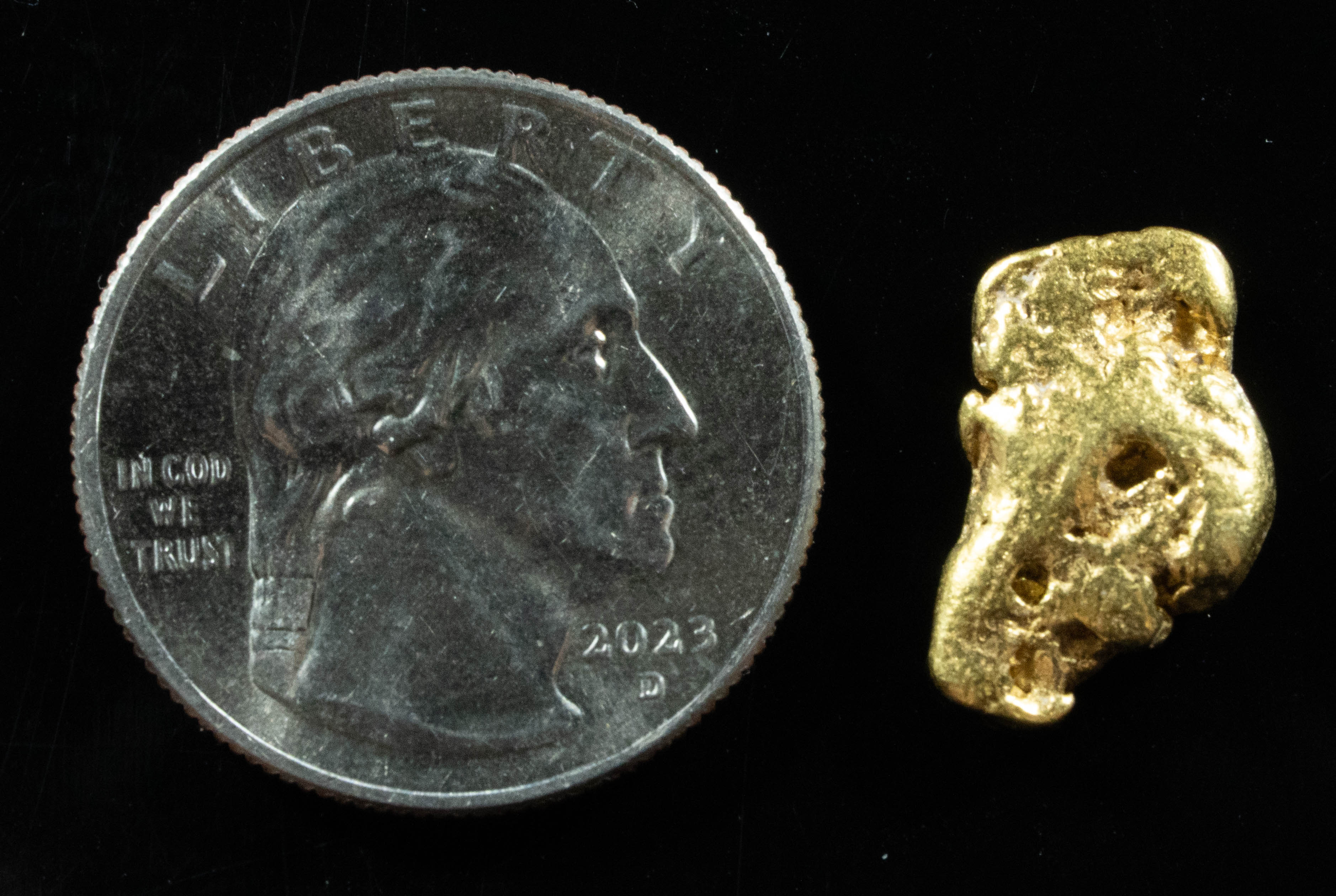 #302 Alaskan BC Natural Gold Nugget 4.30 Grams Genuine
