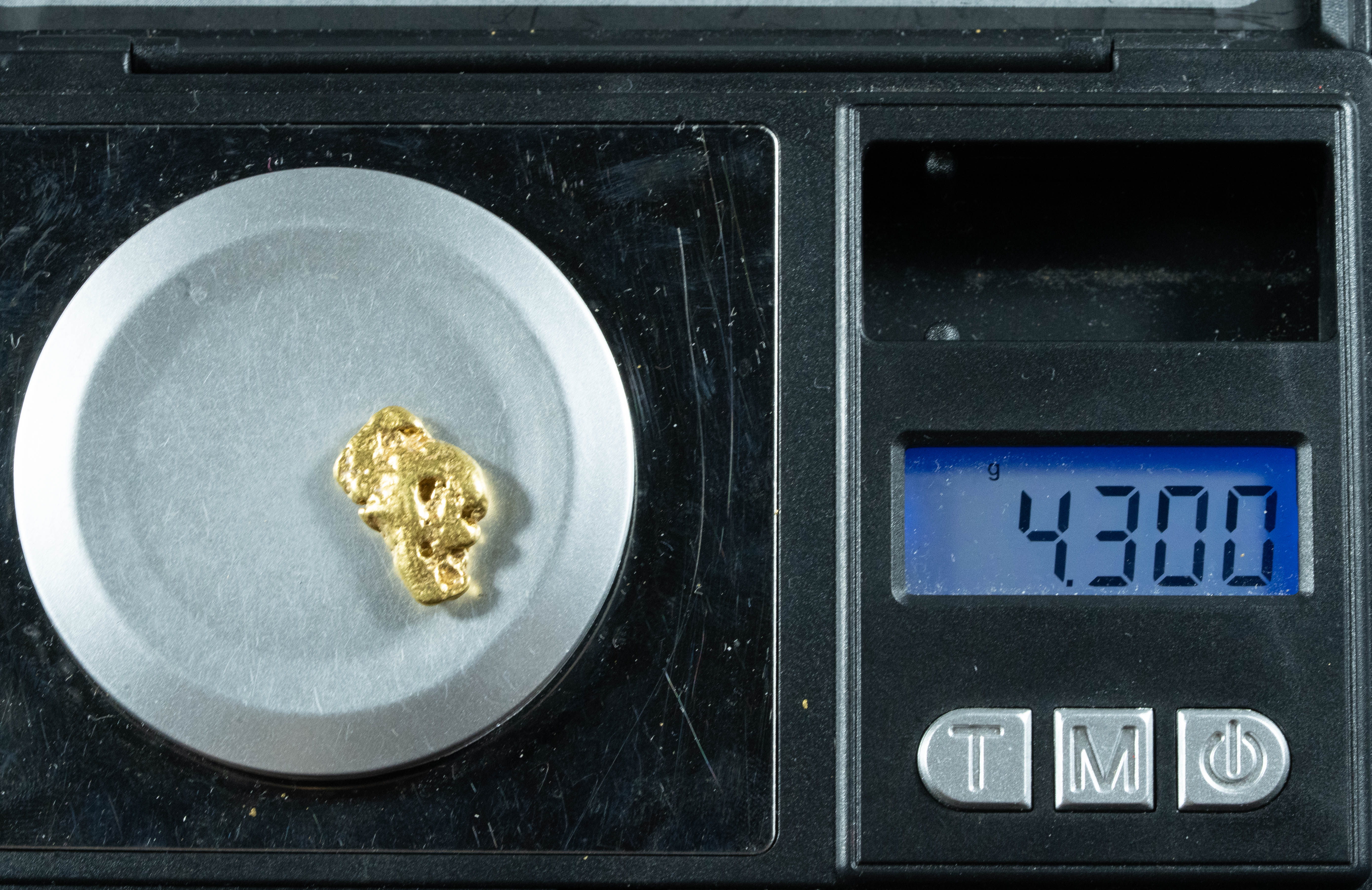 #302 Alaskan BC Natural Gold Nugget 4.30 Grams Genuine