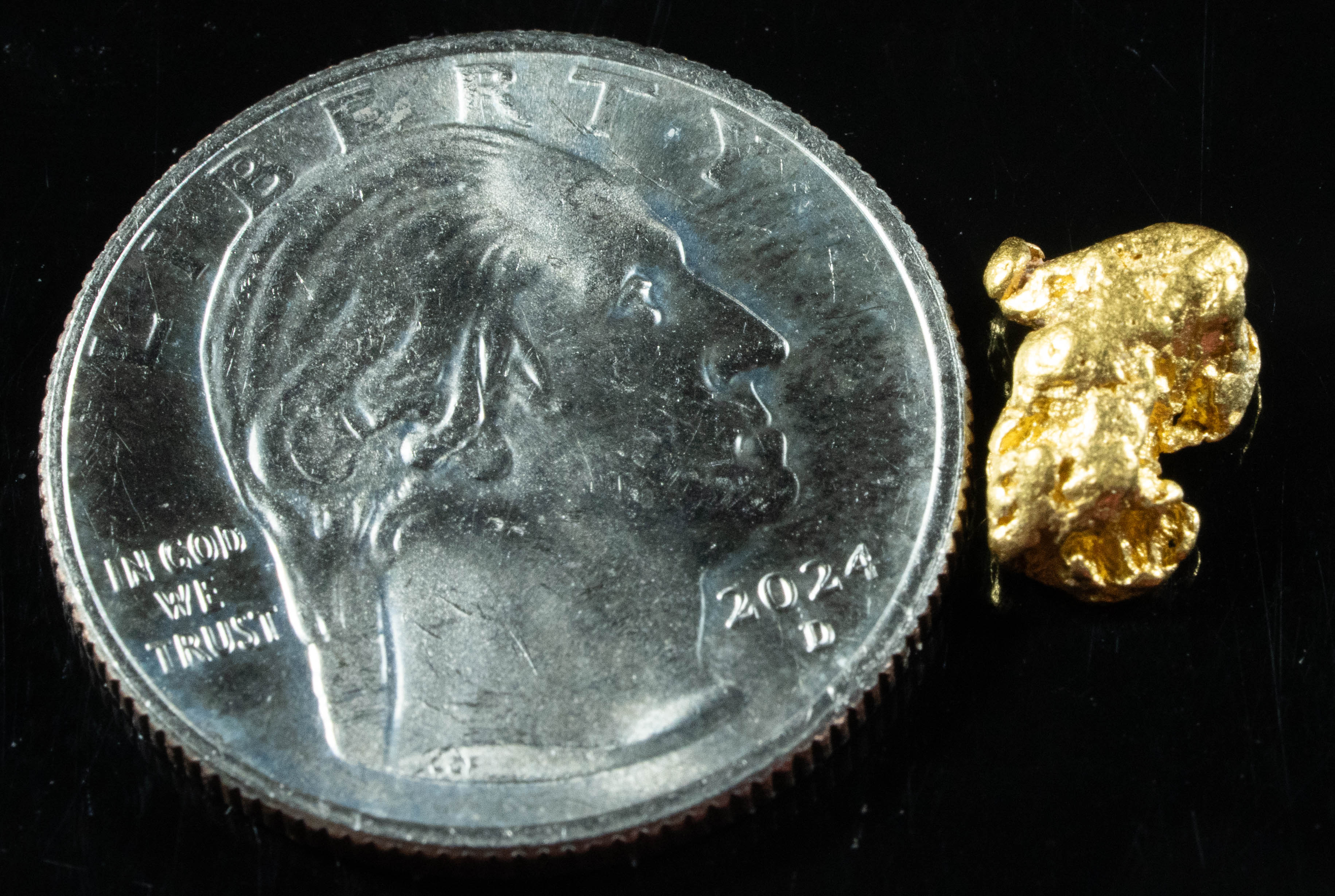 #885 Natural Gold Nugget Australian .90 Grams Genuine
