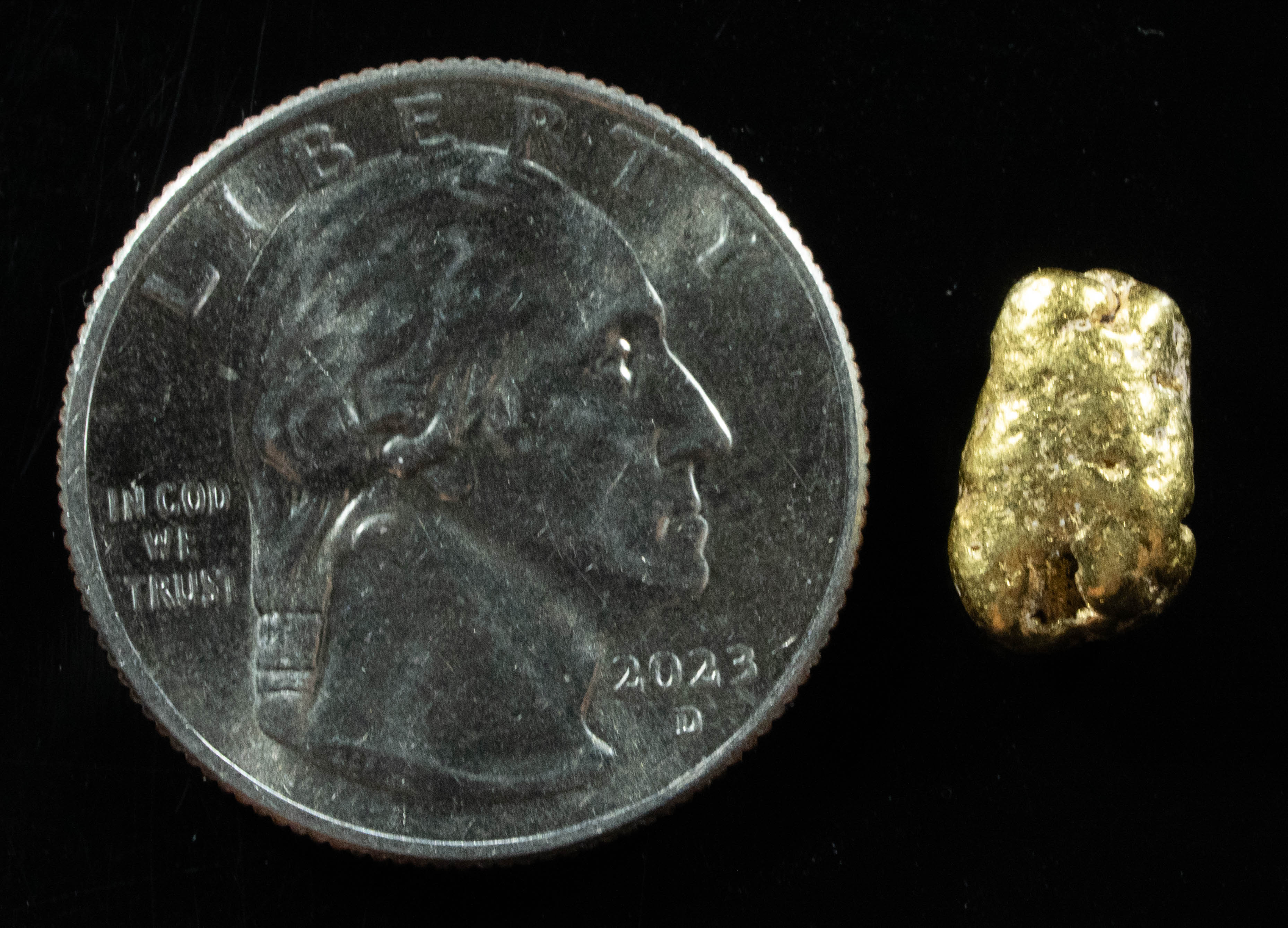 #304 Alaskan BC Natural Gold Nugget 2.67 Grams Genuine