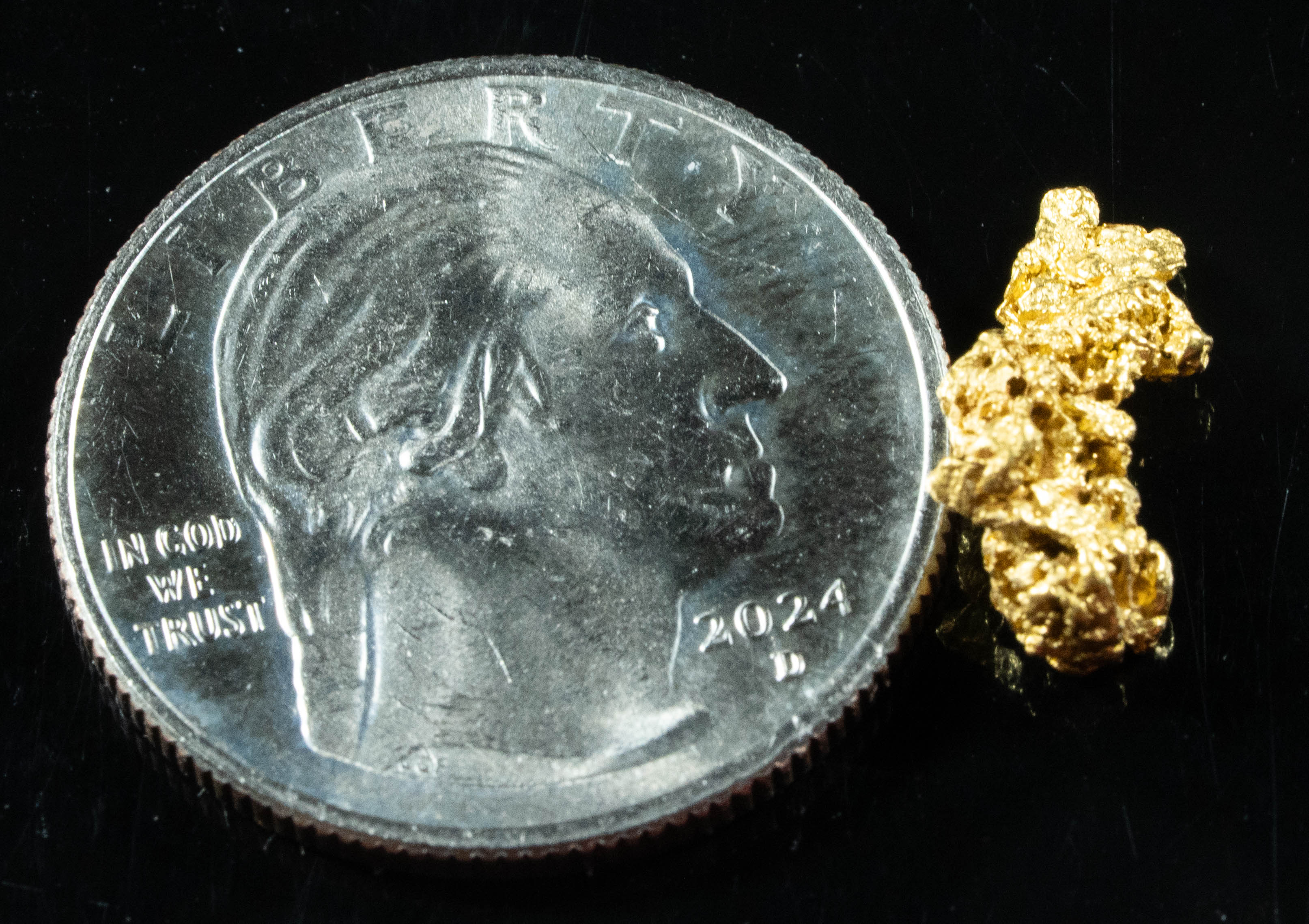 #887 Natural Gold Nugget Australian 1.11 Grams Genuine