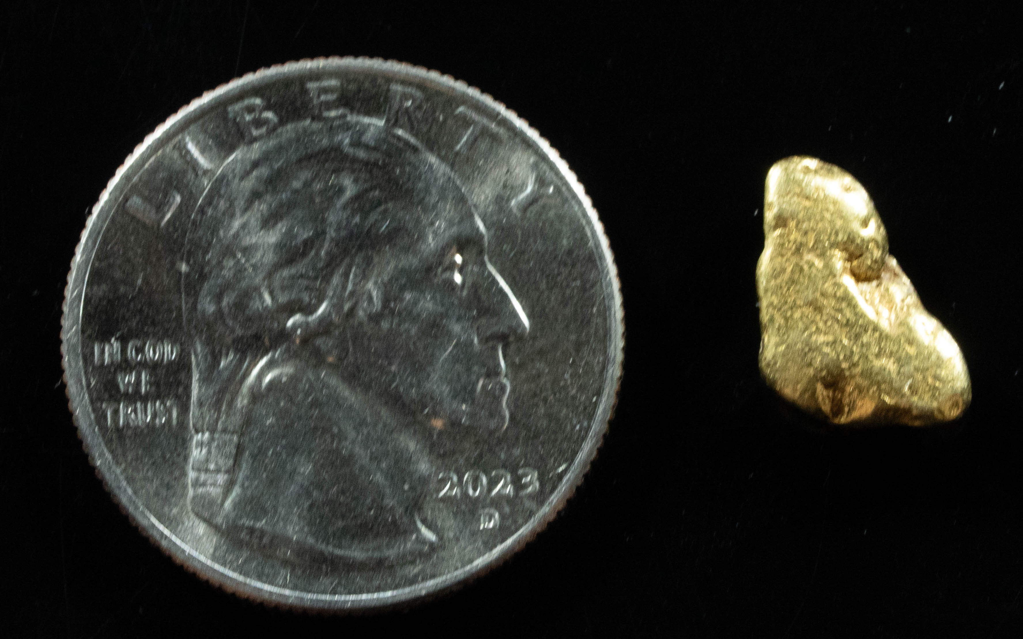 #309 Alaskan BC Natural Gold Nugget 2.54 Grams Genuine