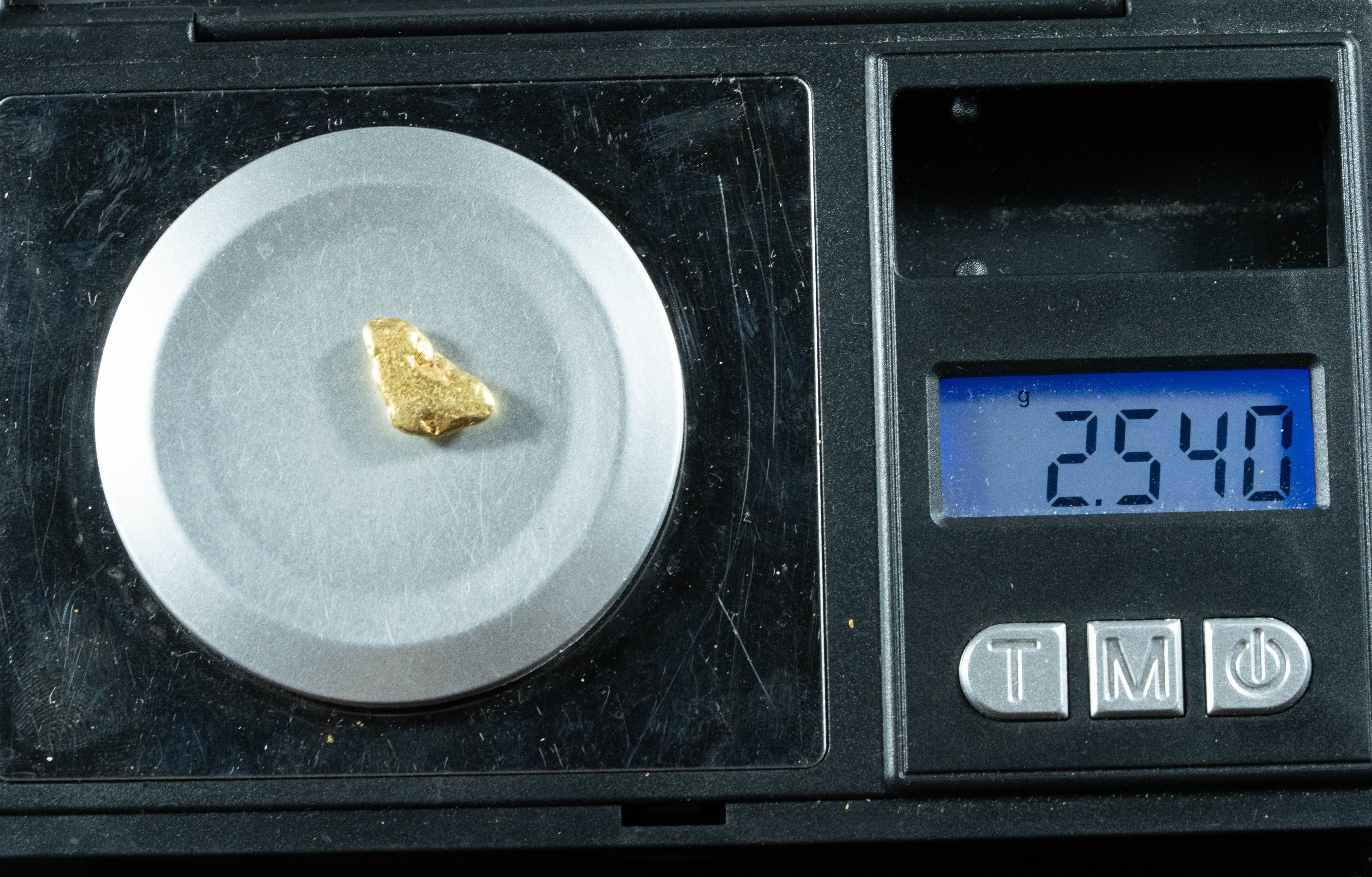 #309 Alaskan BC Natural Gold Nugget 2.54 Grams Genuine