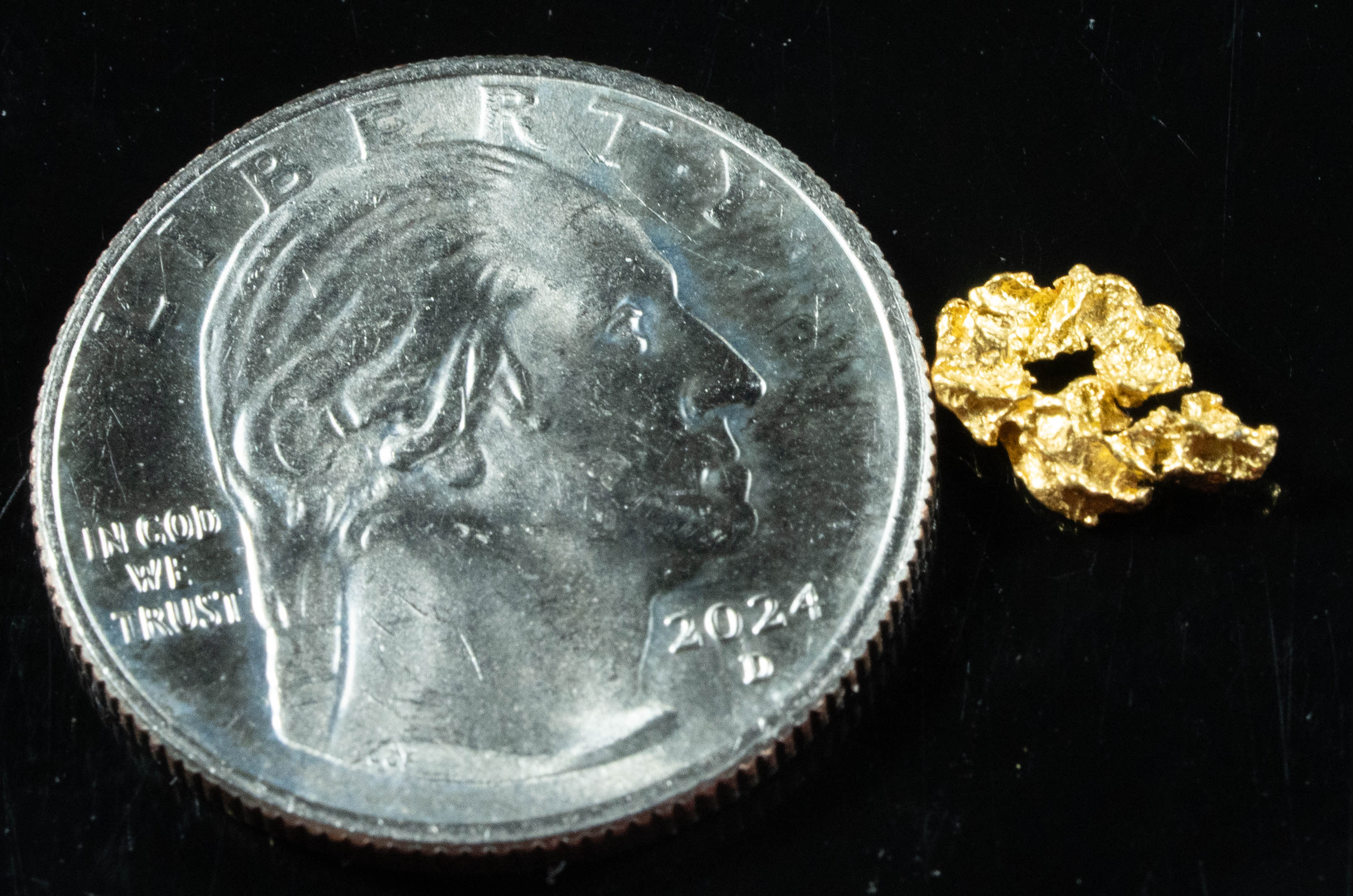 #899 Natural Gold Nugget Australian .43 Grams Genuine