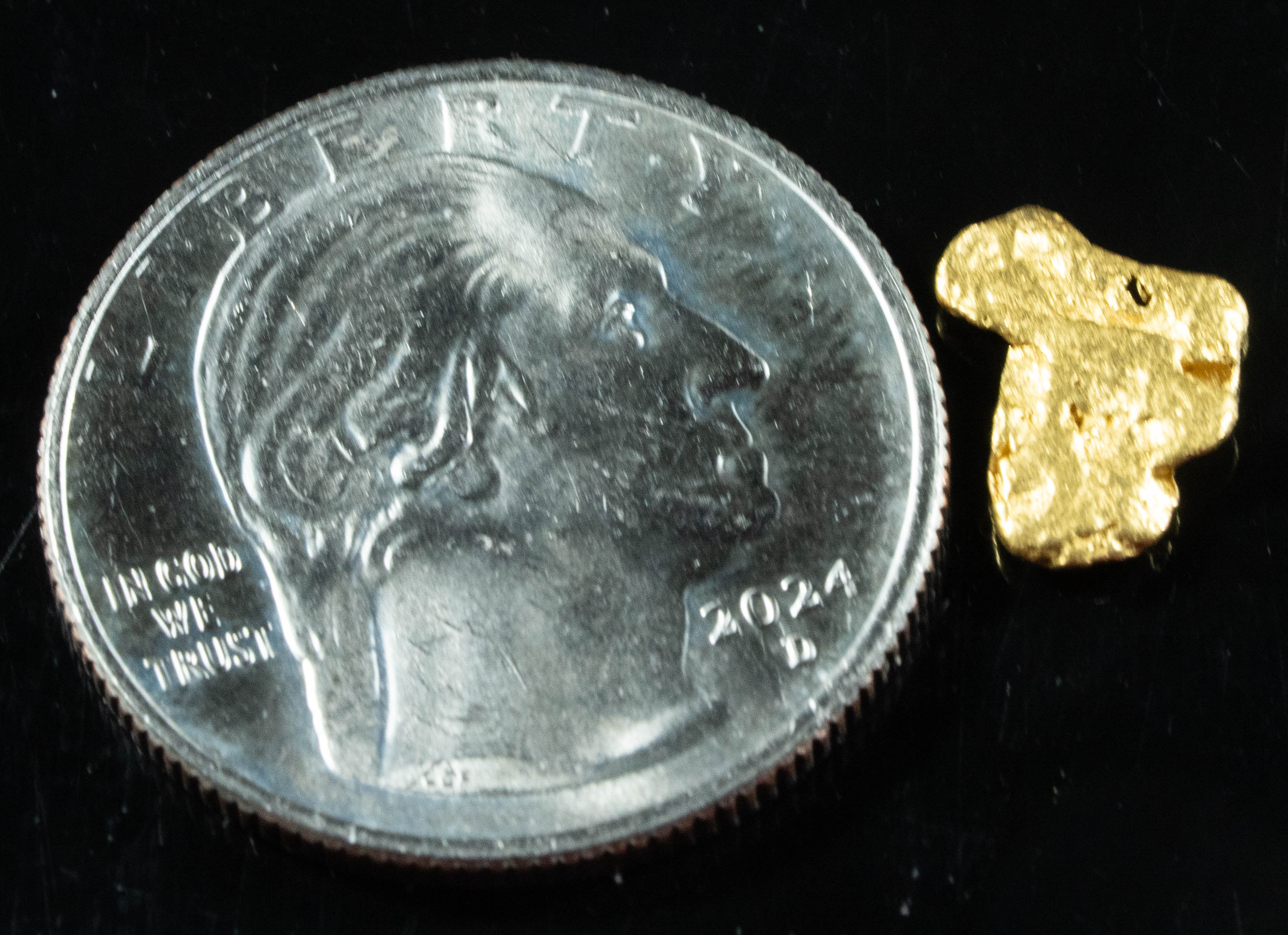 #721 Natural Gold Nugget Australian .75 Grams Genuine