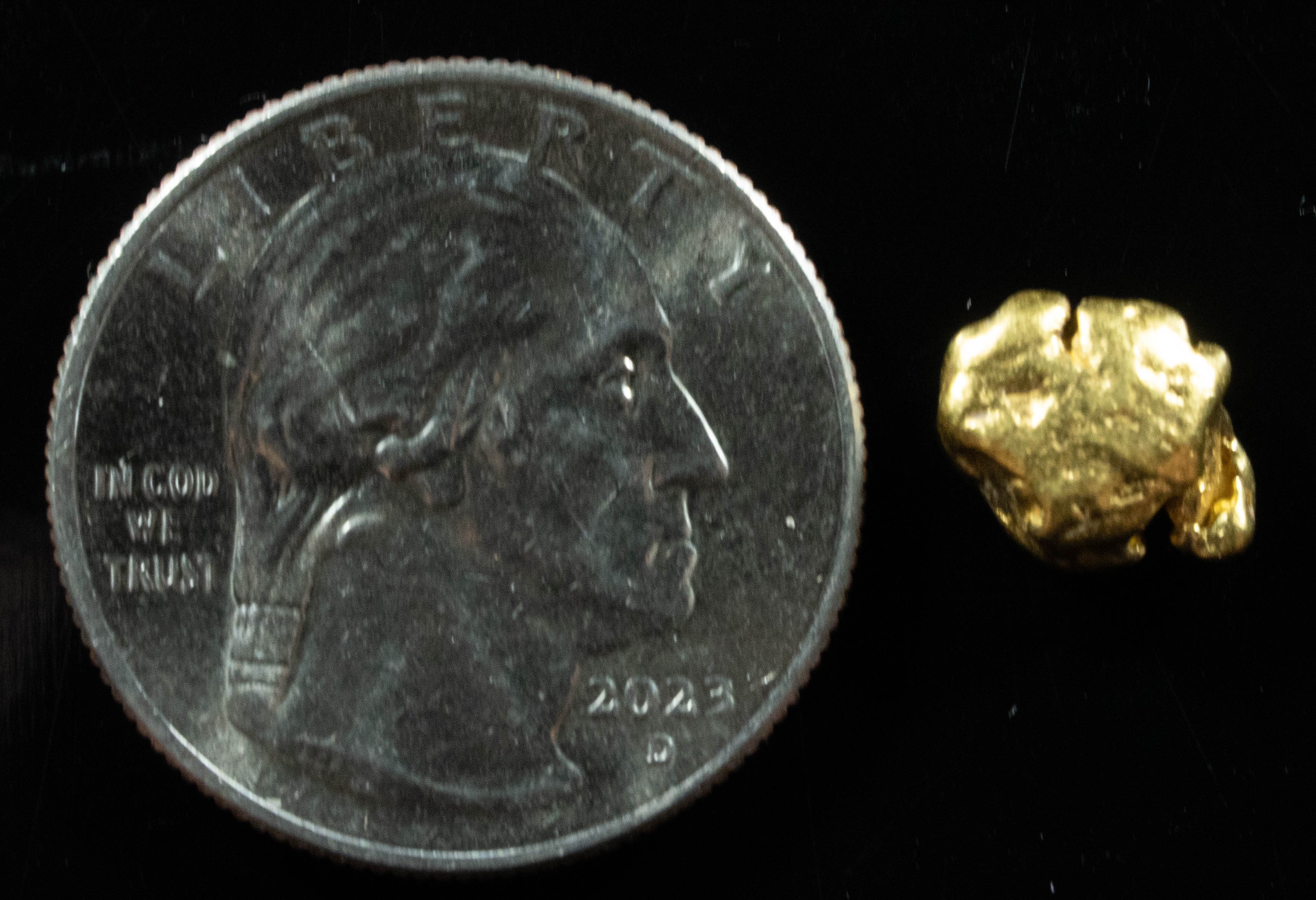 #321 Alaskan BC Natural Gold Nugget 2.36 Grams Genuine